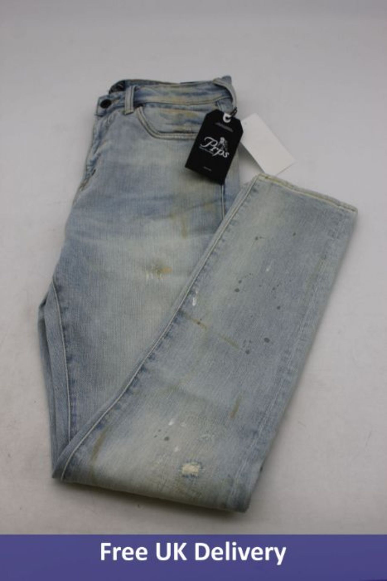 Prps Men's Tapered Skinny Fit Jeans, Bleach, 29