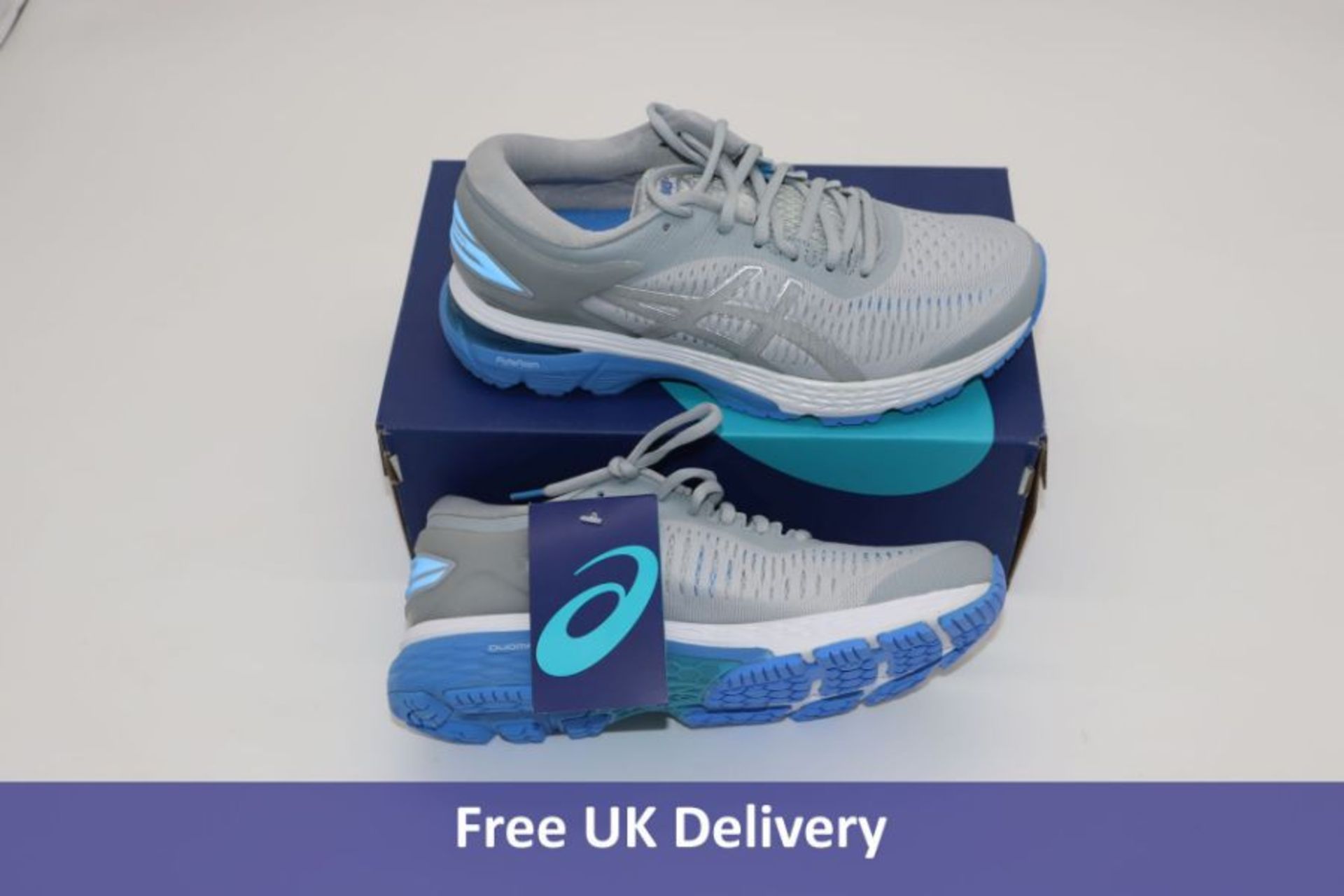 Asics Gel Kayano 25 Women's Running Shoes, Mid Grey/Blue Coast, UK 5.5