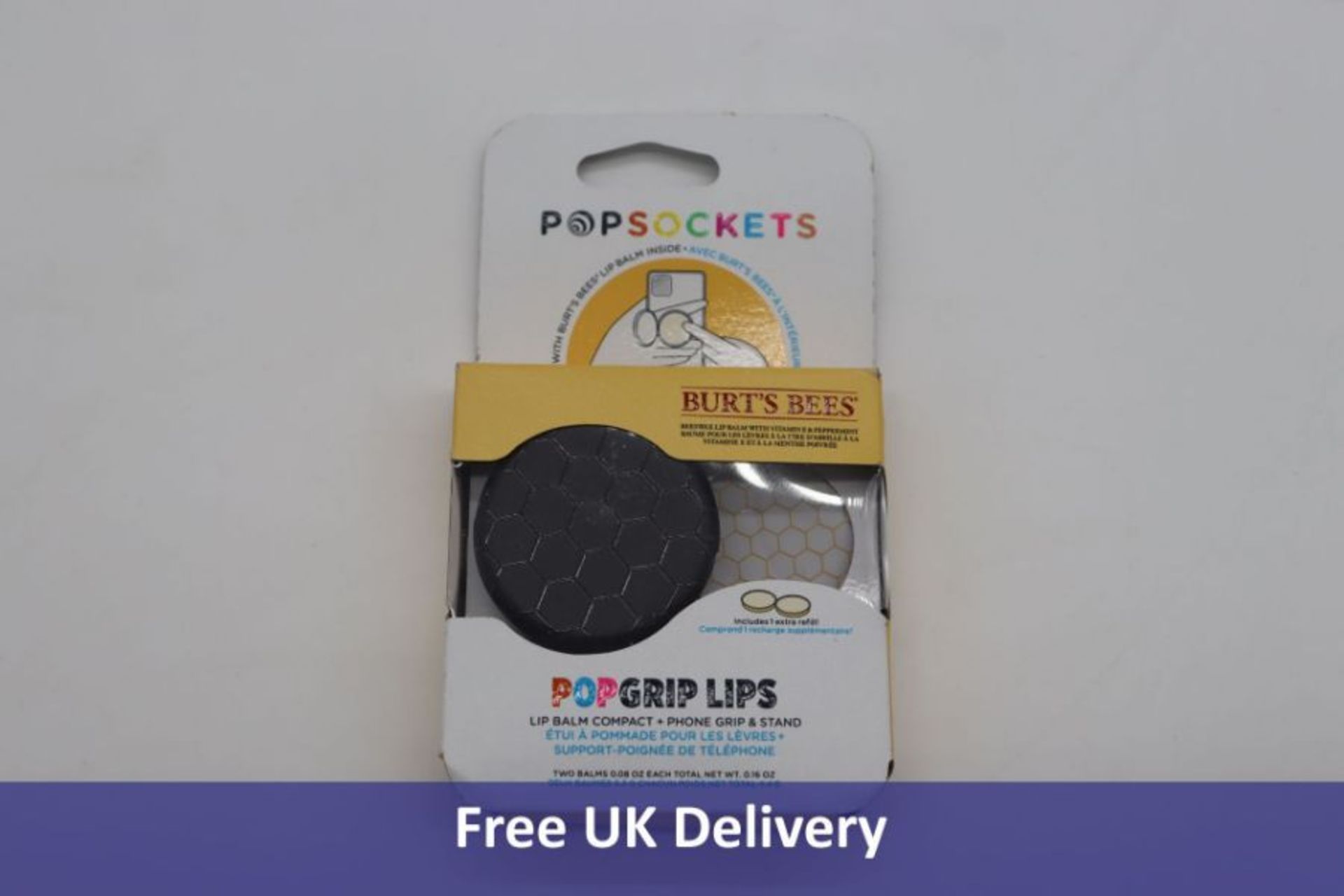 Ten PopSockets PopGrip Lips Burt's Bees, Night Hive