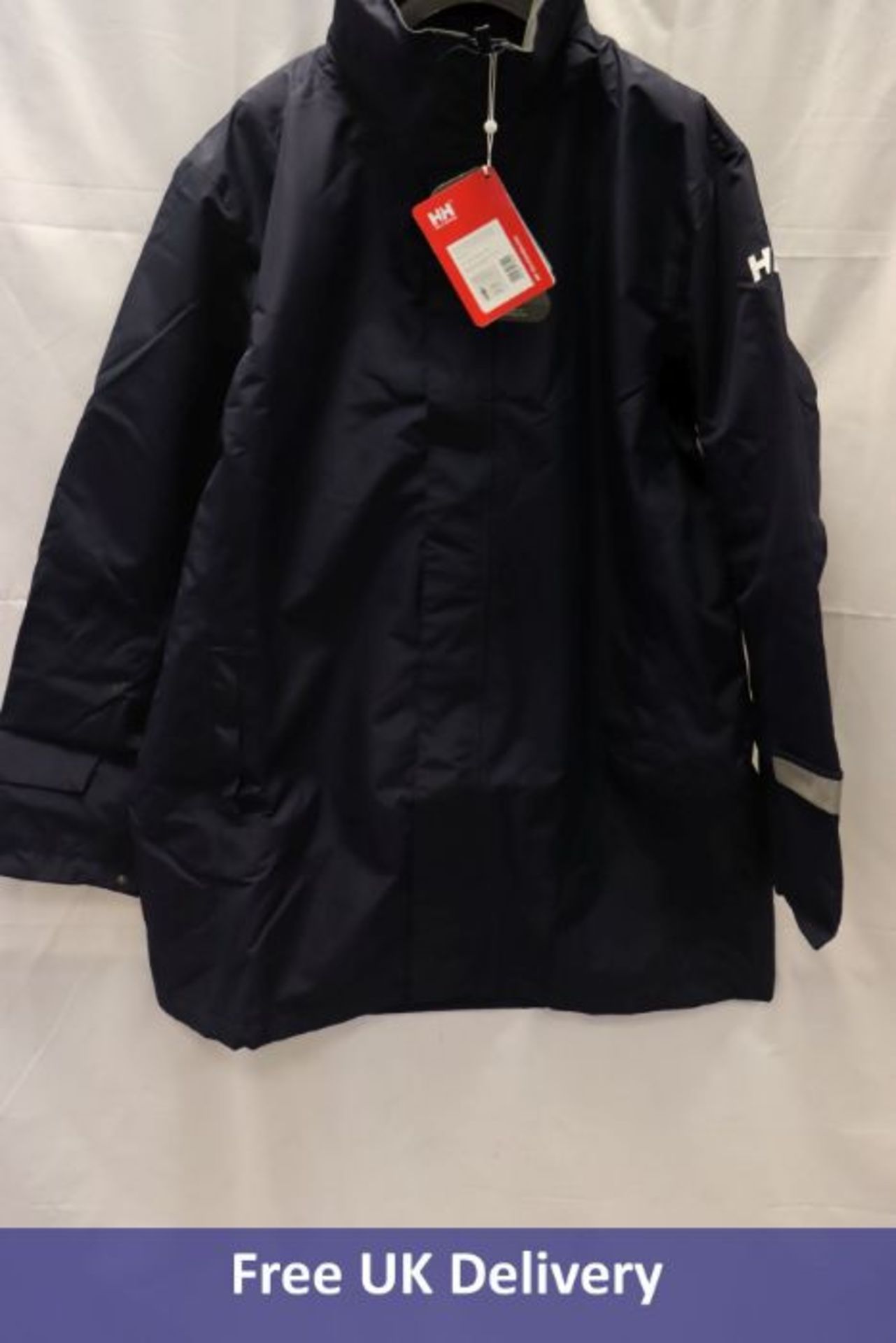 Helly Hanson Men's Dubliner Long Jacket, Navy, Size 2XL