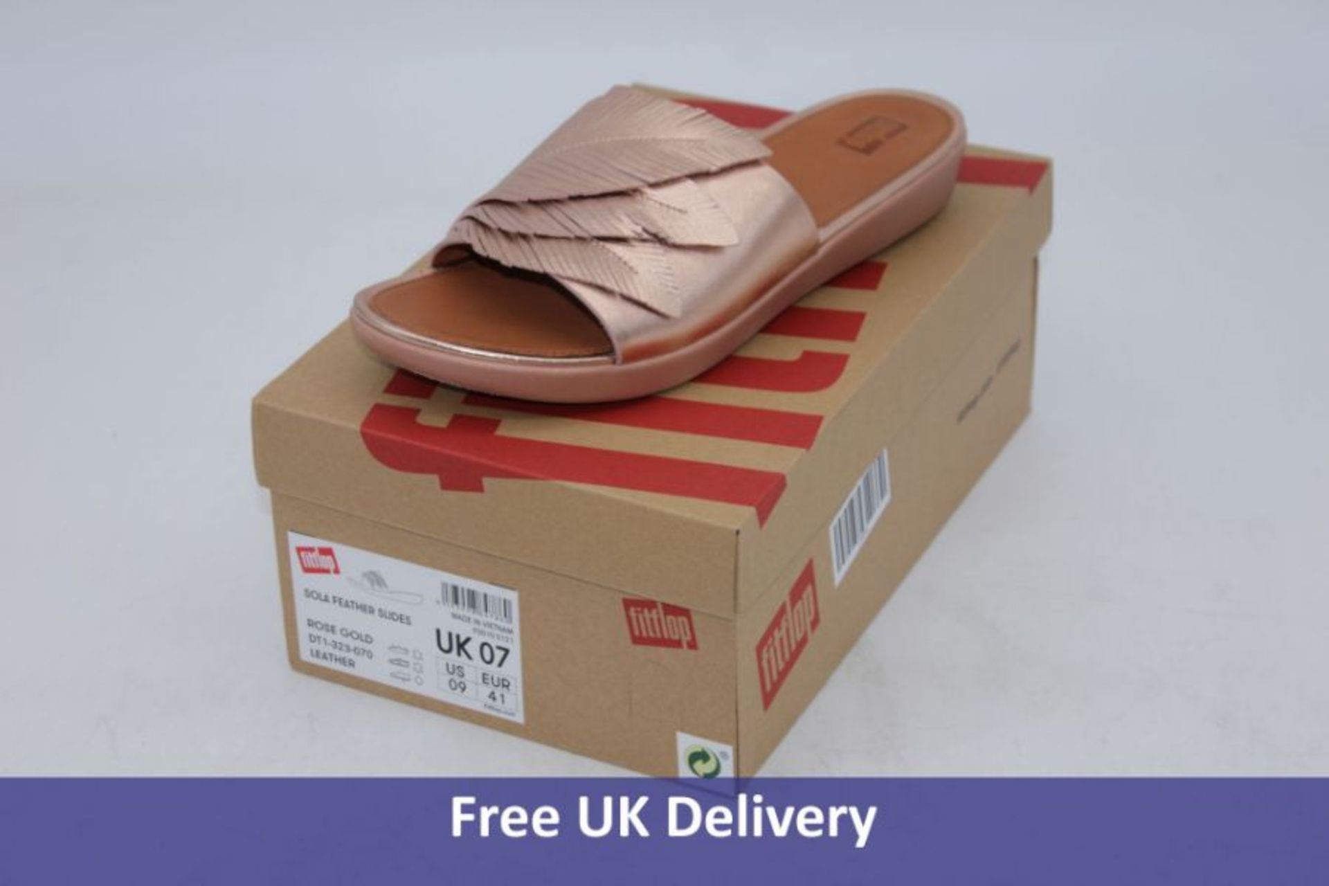 Three pairs of Fitflop Sandals to include 1x Lulu Toepost Leather Sandals, Black, UK 7, 1x Sola Feat - Image 2 of 3