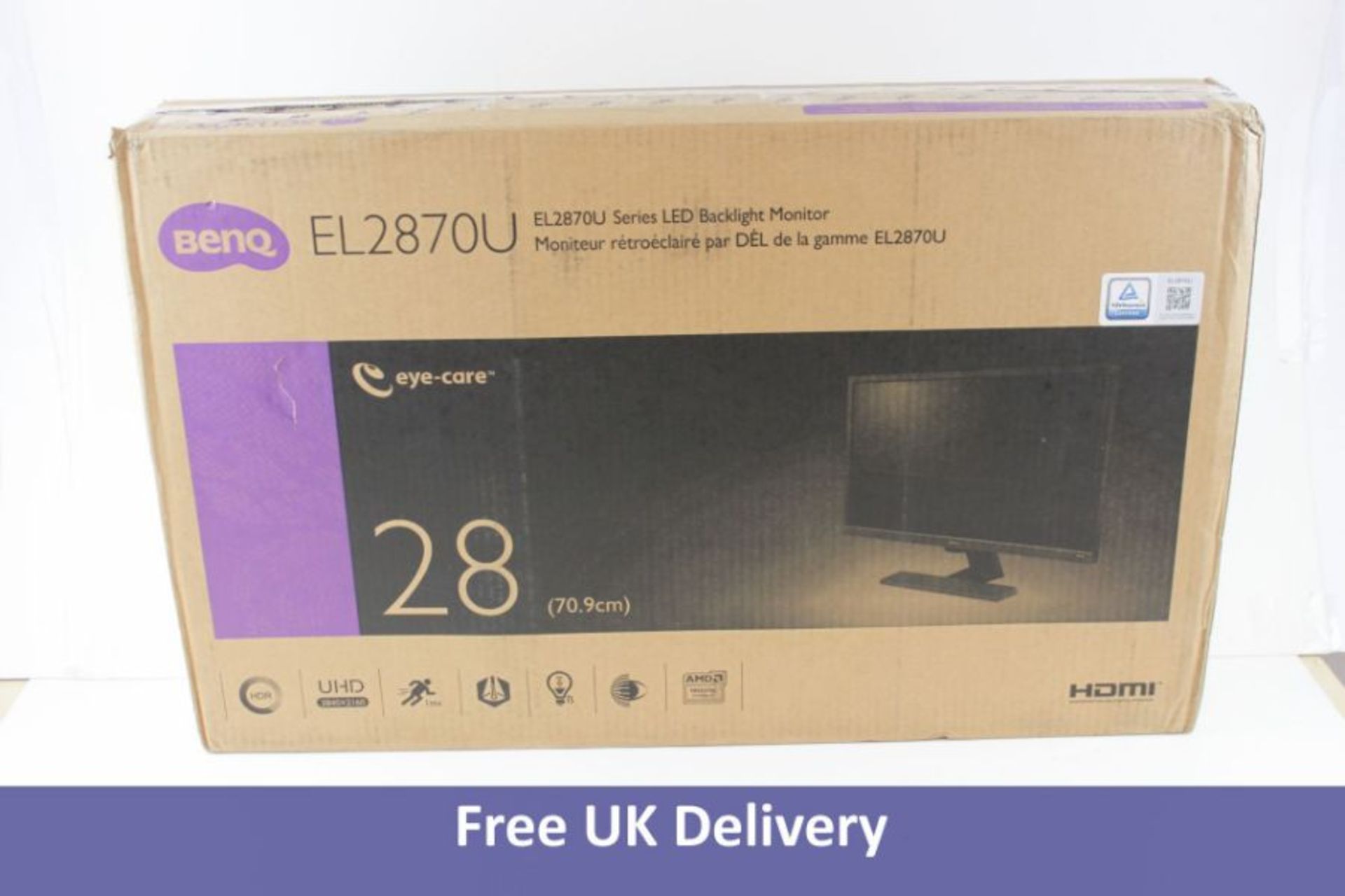 BenQ 28" Ultra HD LED Monitor, EL2870U