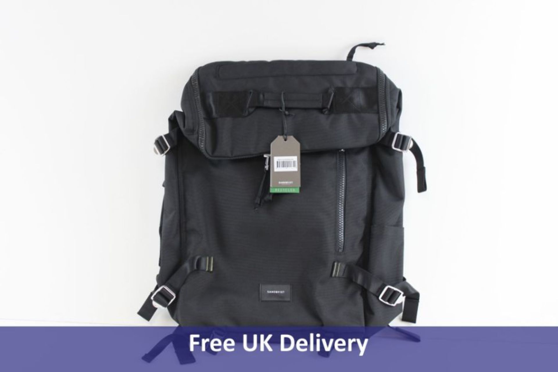 Sandqvist Zeke Rucksack, Black, SQA1810