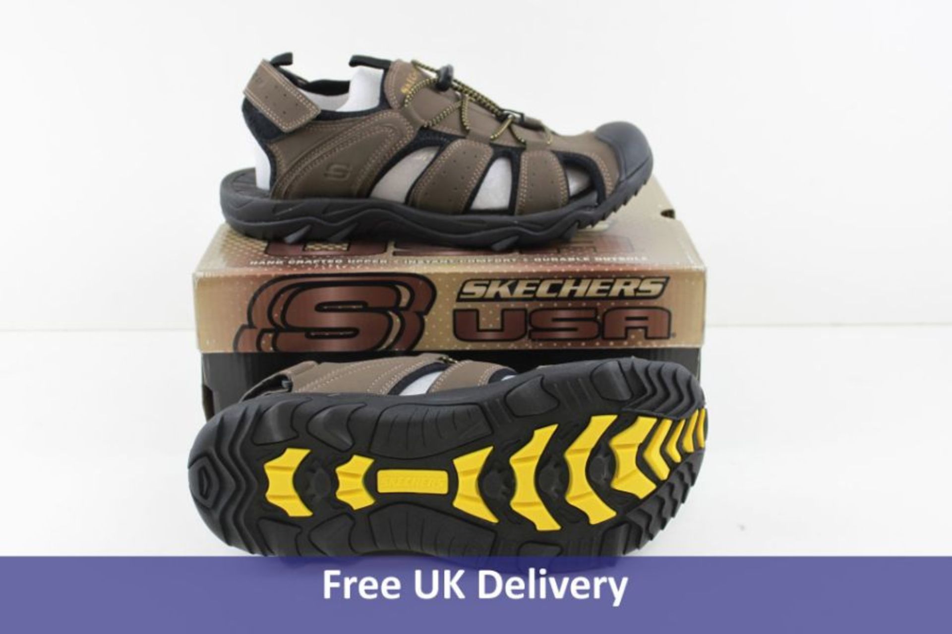 Skechers Men's Telmon-Out River Sandals, Brown, UK 8
