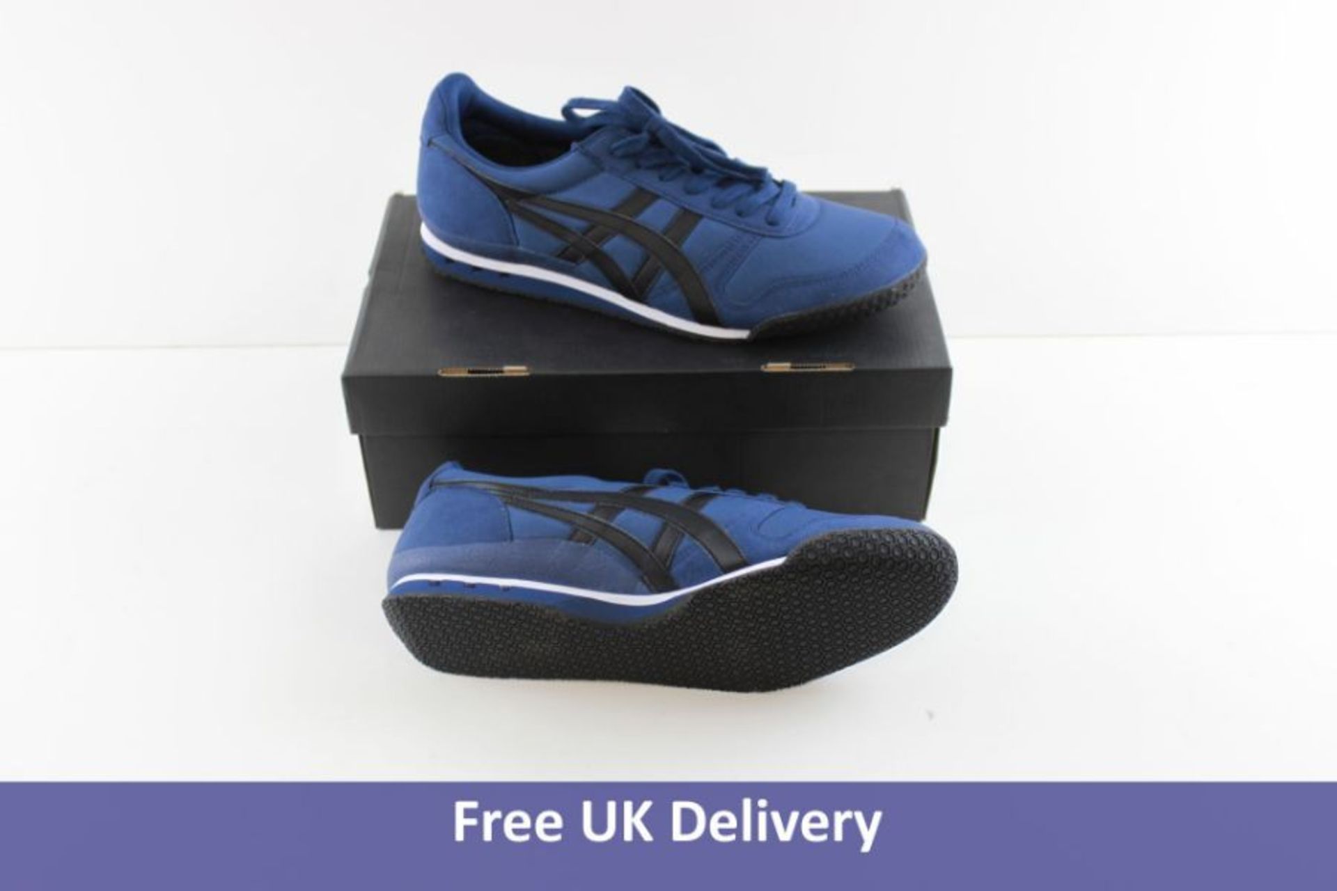 Onitsuka Tiger Men's Ultimate 81 Trainers, Midnight Blue and Black, UK 10