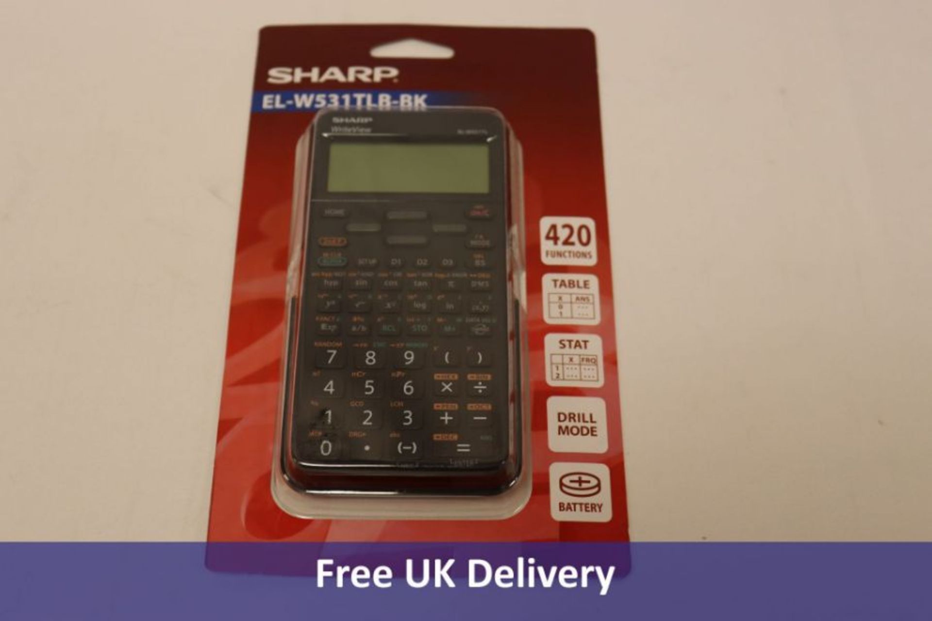 Ten Sharp EL-W5531 Scientific Calculators, Black