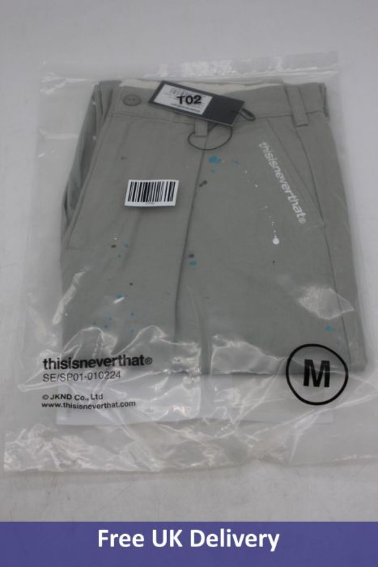 Three items of Thisisneverthat Men's Clothing to include 1x Crazy Work Trousers, Paint, M, 1x Gore-T