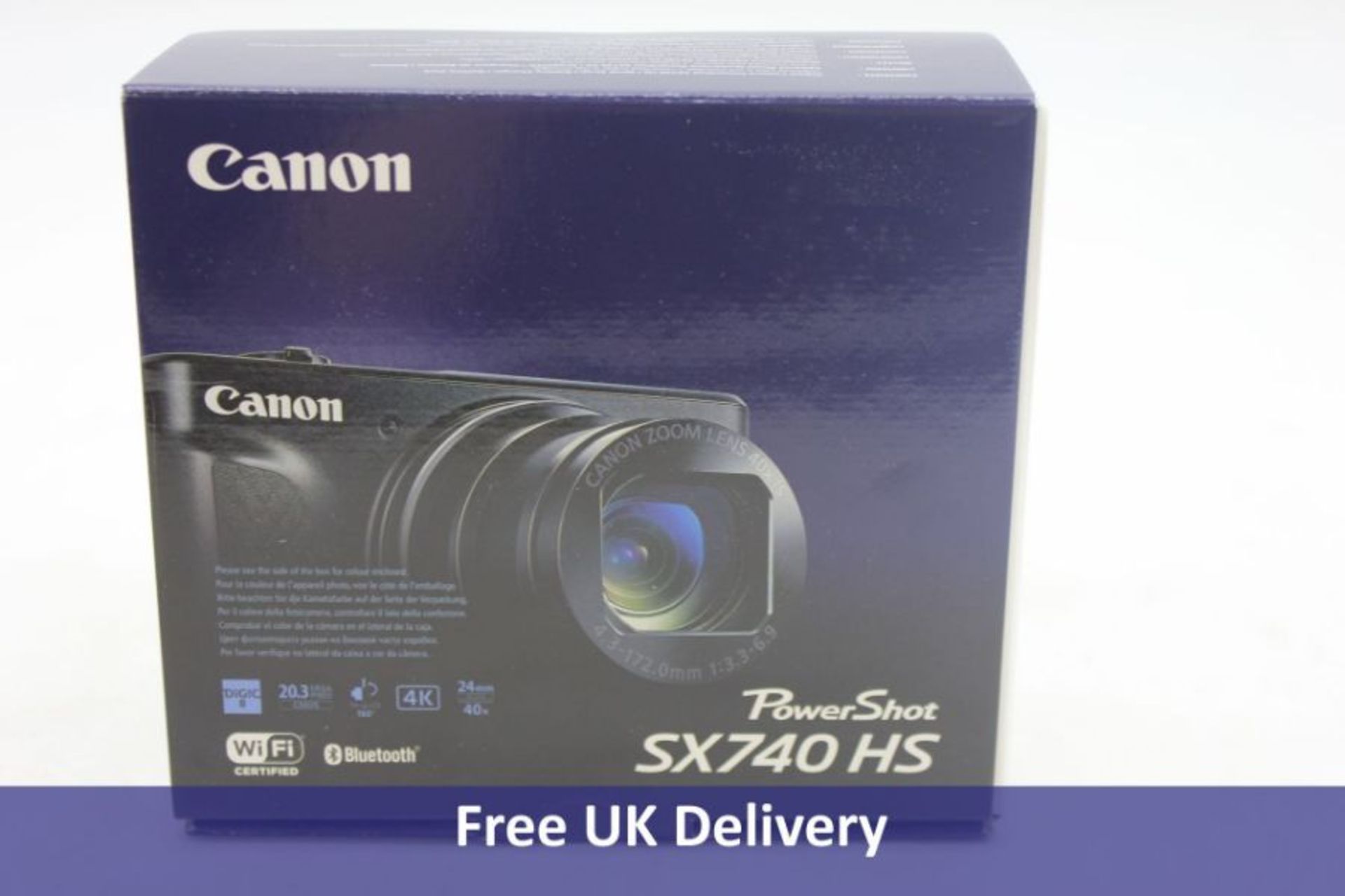 Canon PowerShot SX740 HS Camera, Black