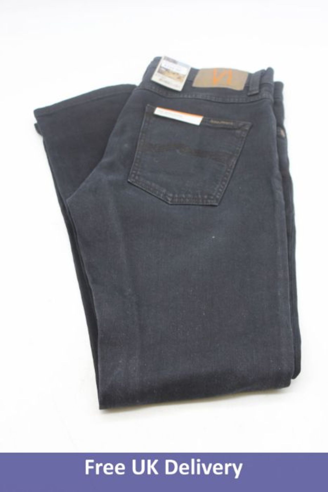 Nudie Jeans Men's Lean Dean Jeans, Washed Black, 30W 32L