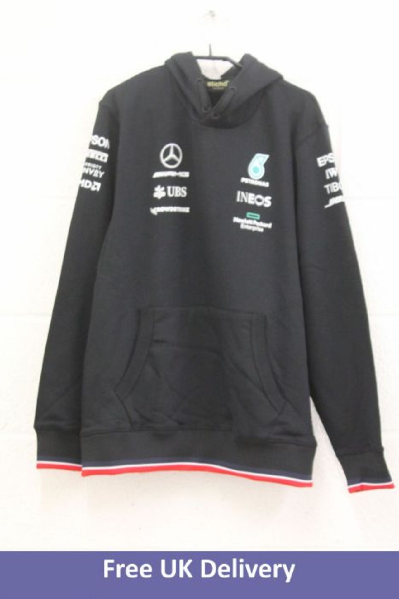 Four Mercedes-AMG Petronas 2021 Team Hoodies, Black, XXL