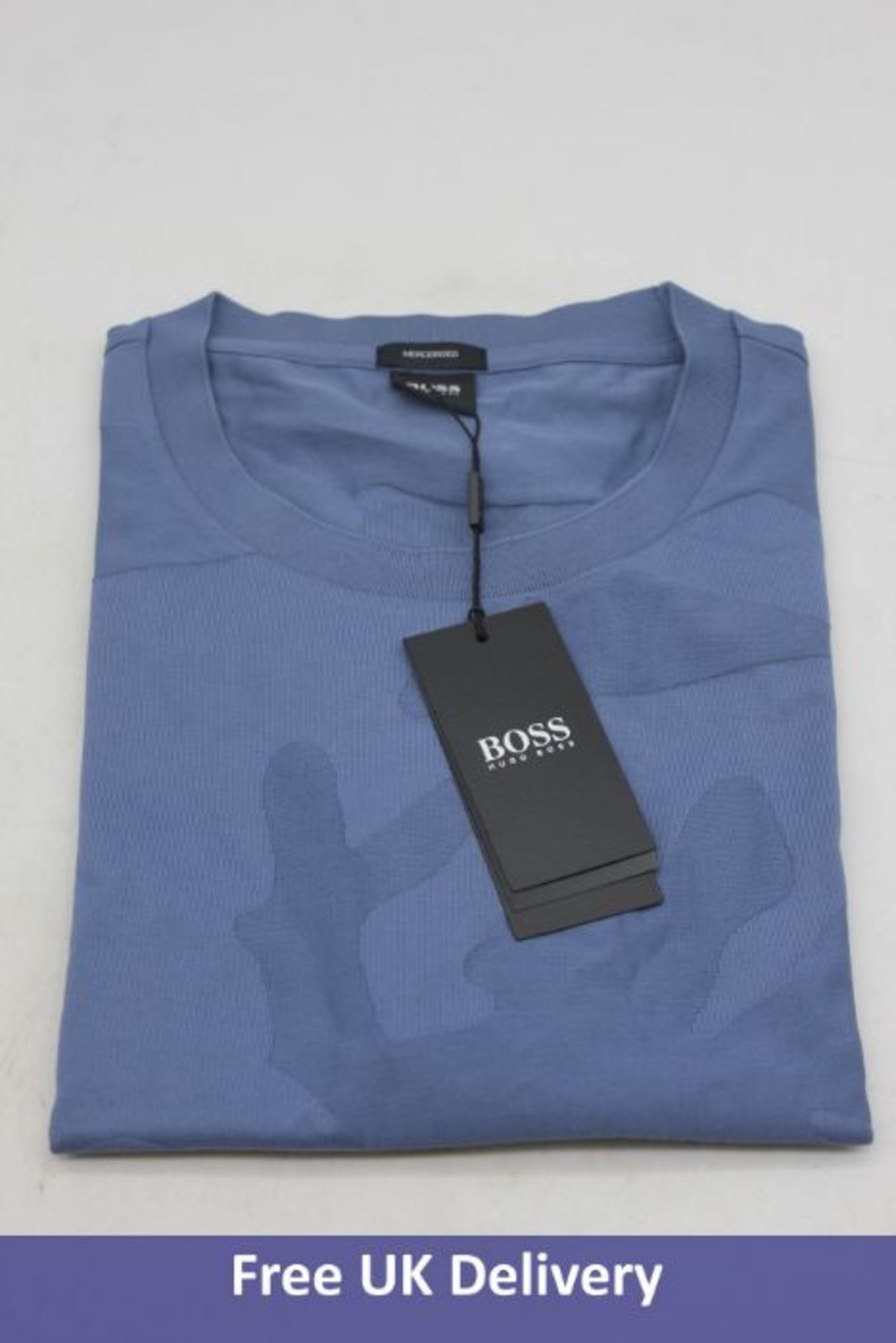 Two items of Hugo Boss Men's Clothing to include 1x AG Men's T-Shirt, Blue, XL and 1x Relaxed Fit Sw