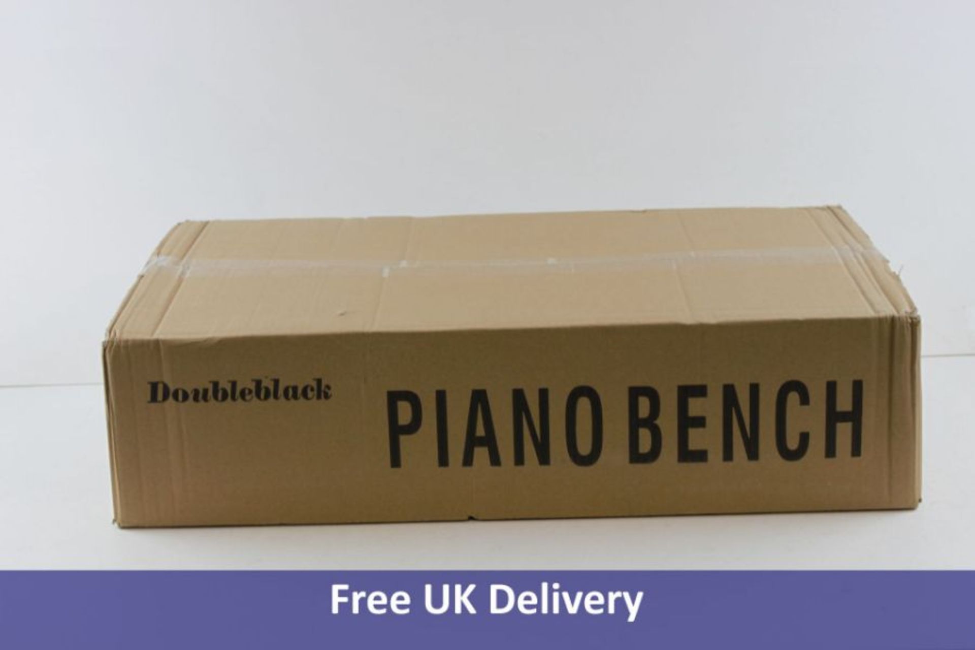 Double Black Piano Bench with Storage, Negro Vintage, 68x34x16.5cm