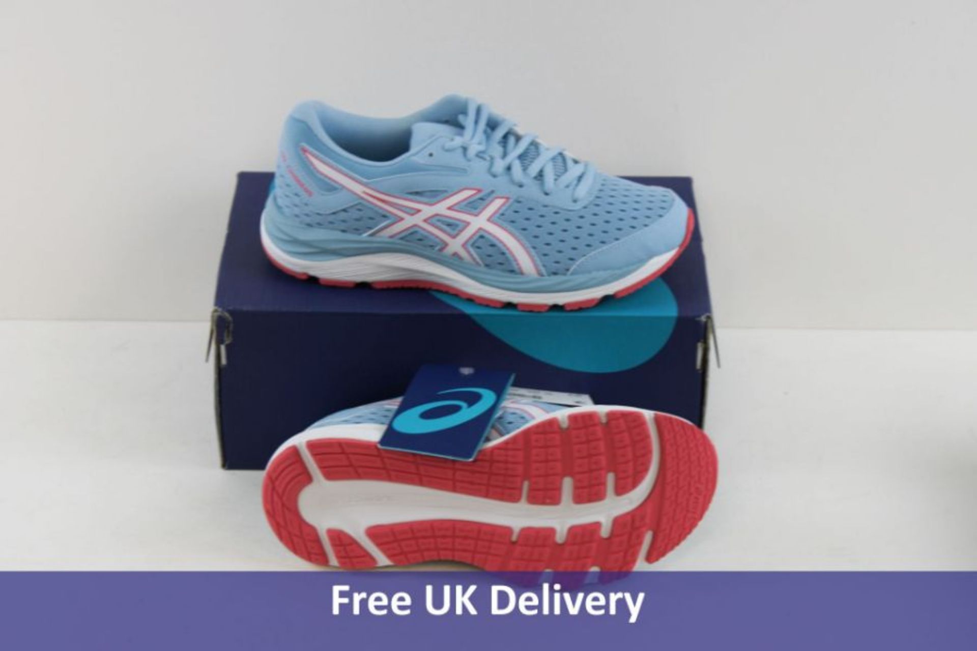 Asics Kids Gel Cumulus 20 GS Trainers, Skylight and White, UK 3.5