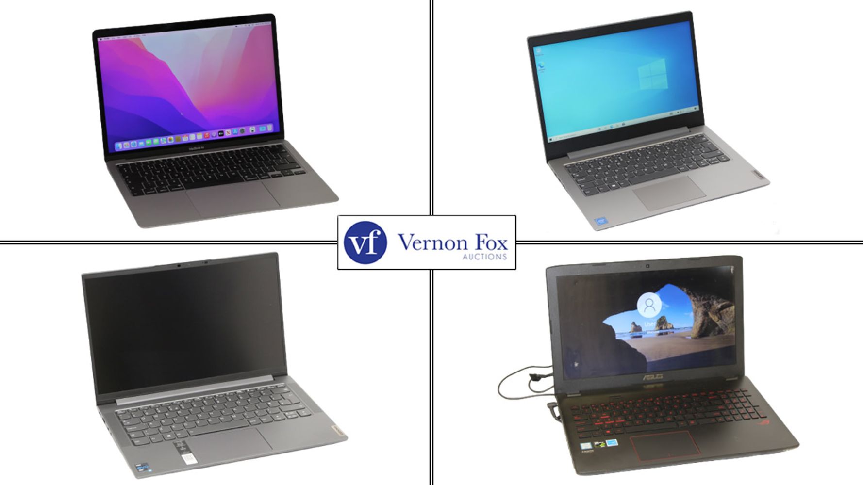 TIMED ONLINE AUCTION: The Laptop Sale. New and Pre-owned Laptops and MacBooks, with FREE UK DELIVERY!