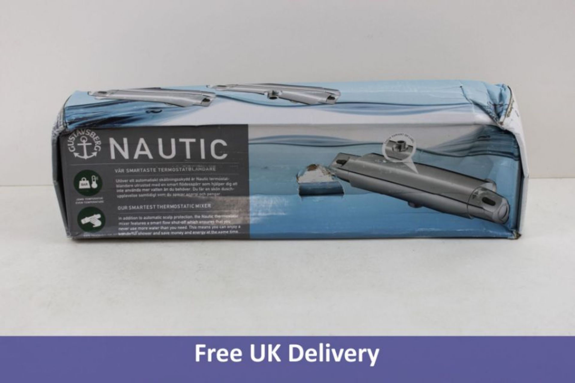 Gustavsberg Nautic Thermostatic Shower Mixer, GB41215304. Box damaged