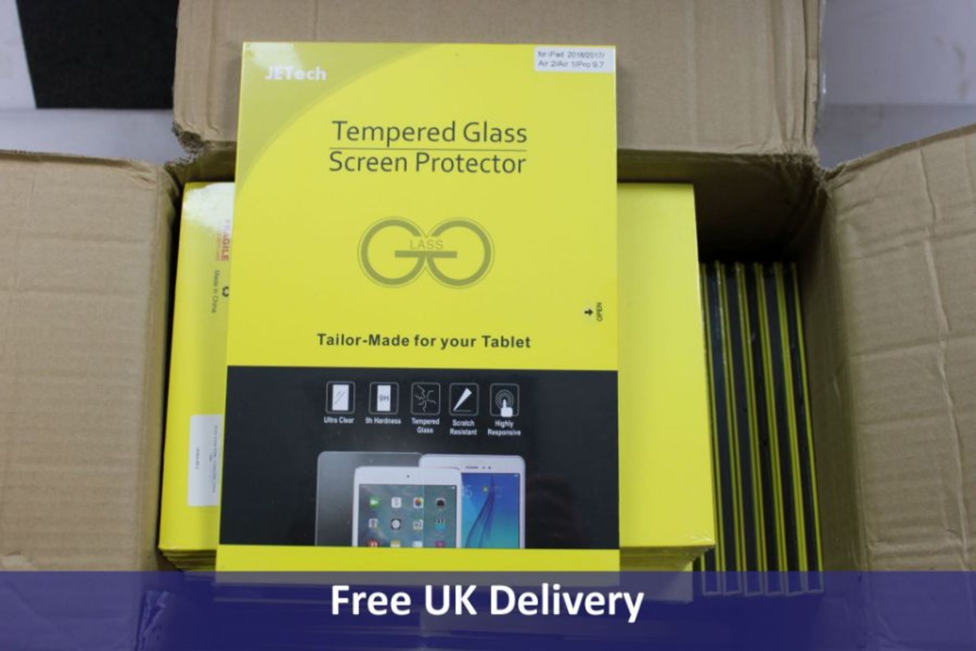 Forty JETech Tempered Glass Screen Protectors, iPAD Air 1 and 2