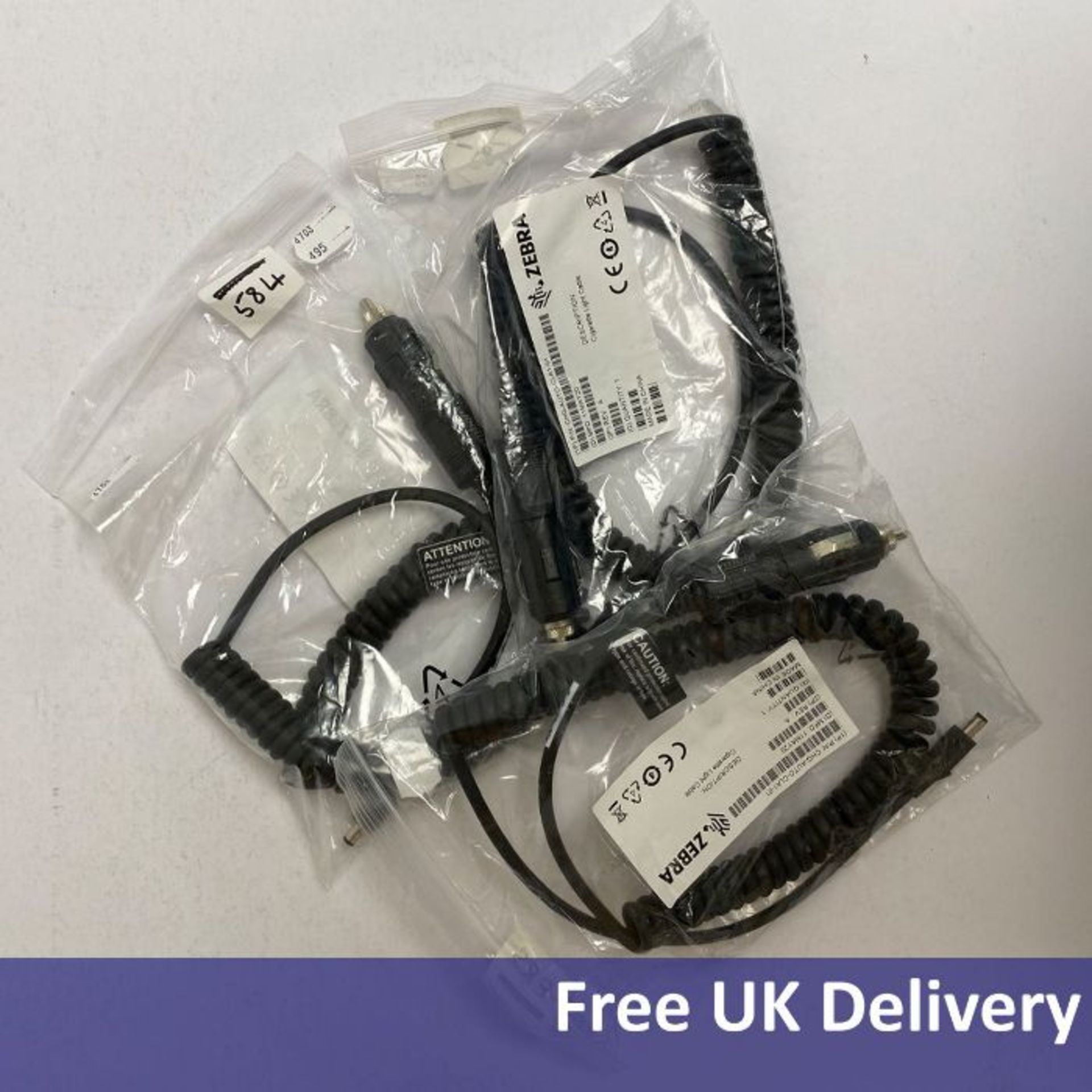 Three Zebra Enterprise CHG-AUTO-CLA1-01 Chargers