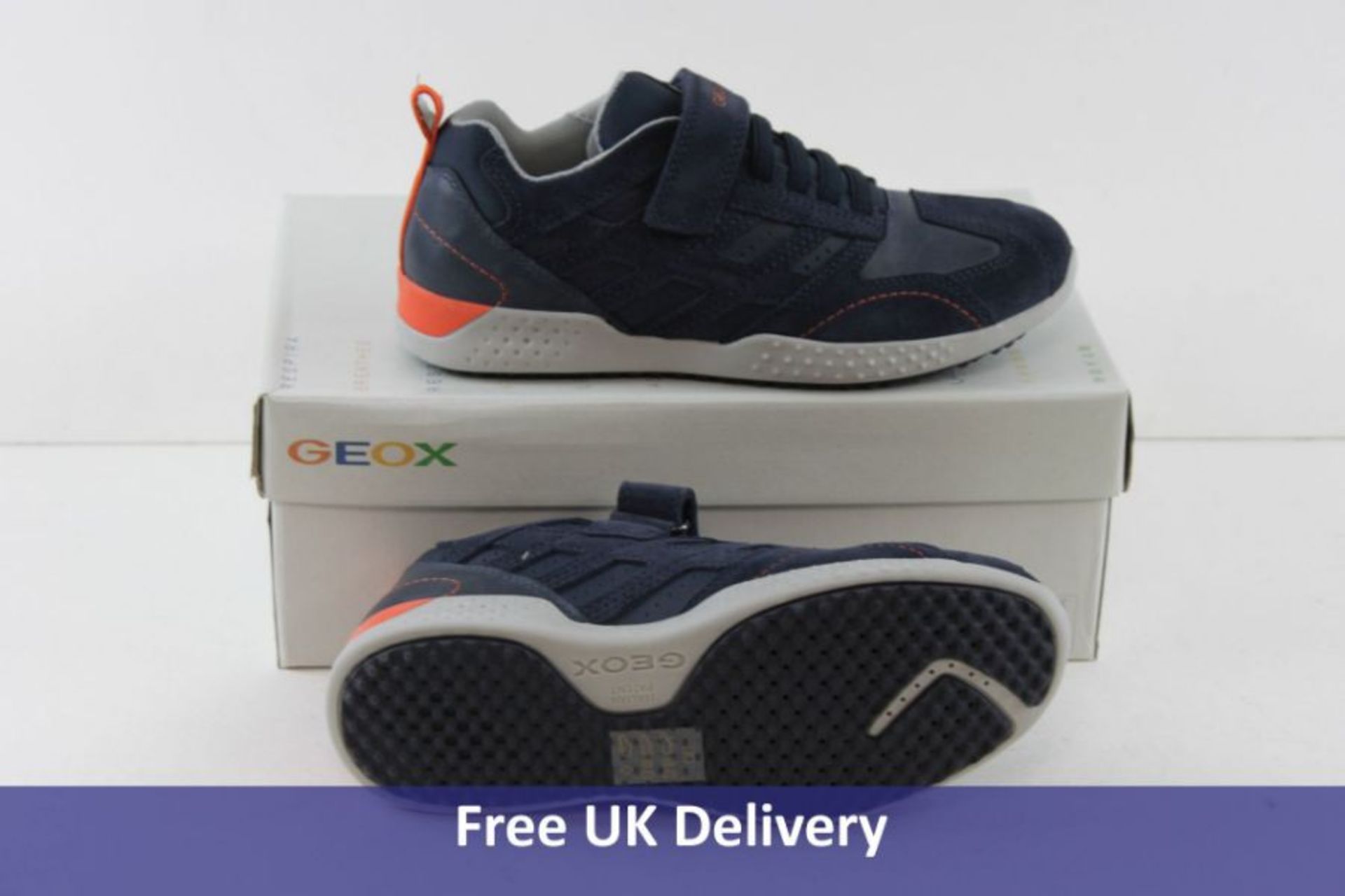 Geox Boys J Snake 2 Trainers, Navy, UK 3