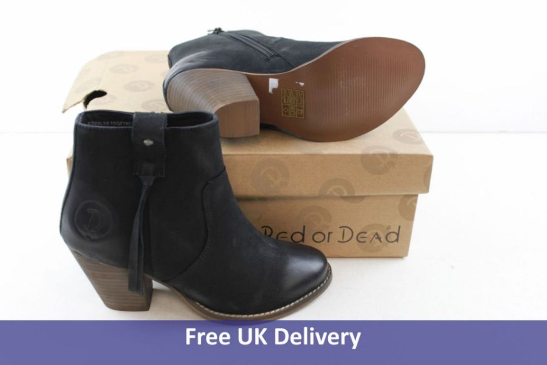 Red or Dead Women's Rod Rhea Boots, Black, UK 3