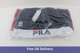 Fila Men's Ladislaus Jacket, White, Navy and Red, Size S