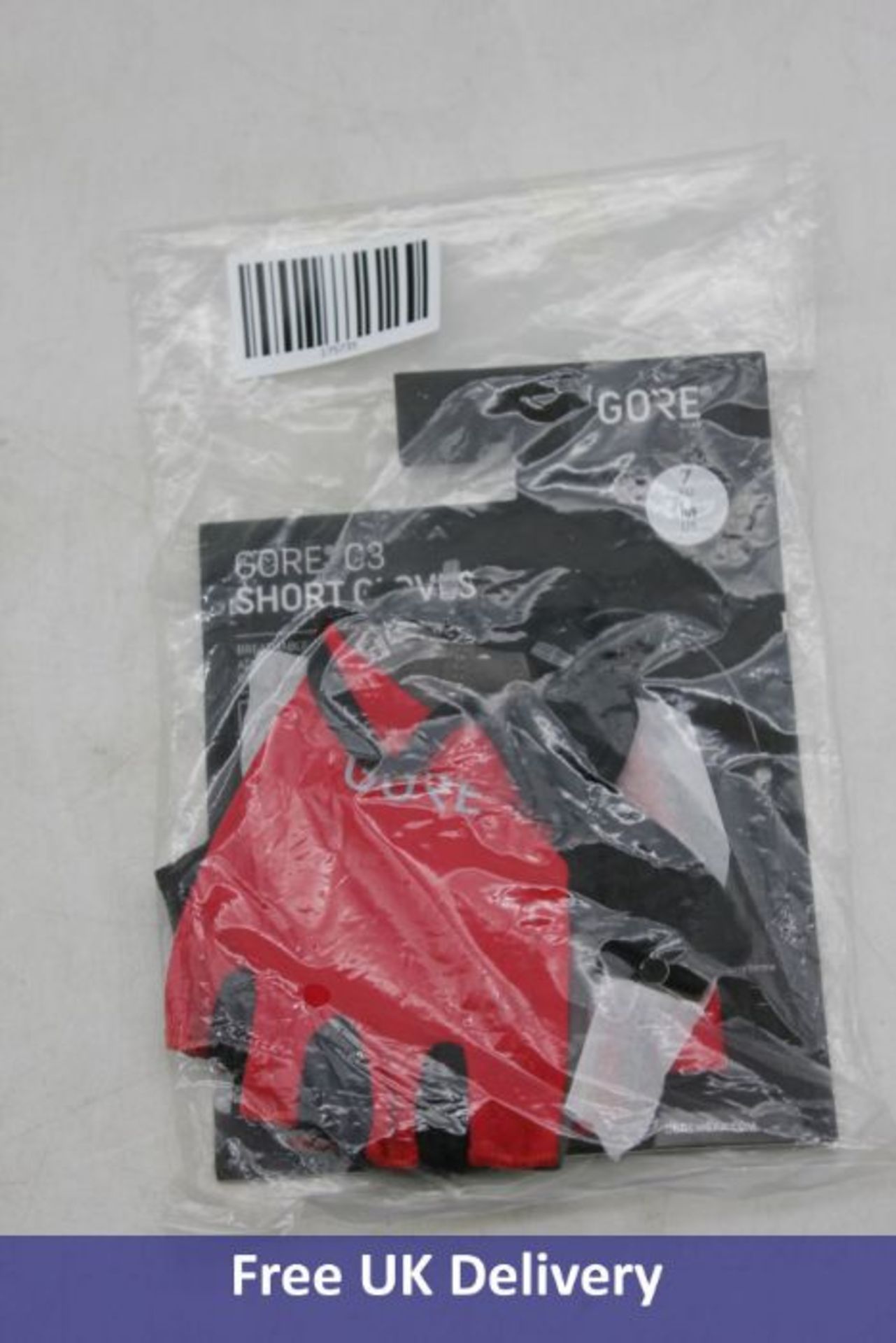 Two Gore Wear C3 Short Gloves, 1x White, S, 1x Red, M - Image 2 of 2