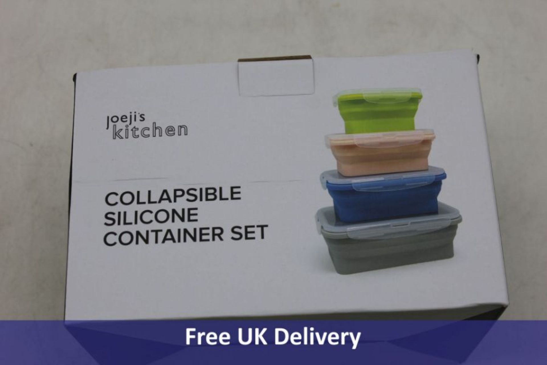 Eight Joejis Kitchen Set of 4 Collapsible Food Storage Containers