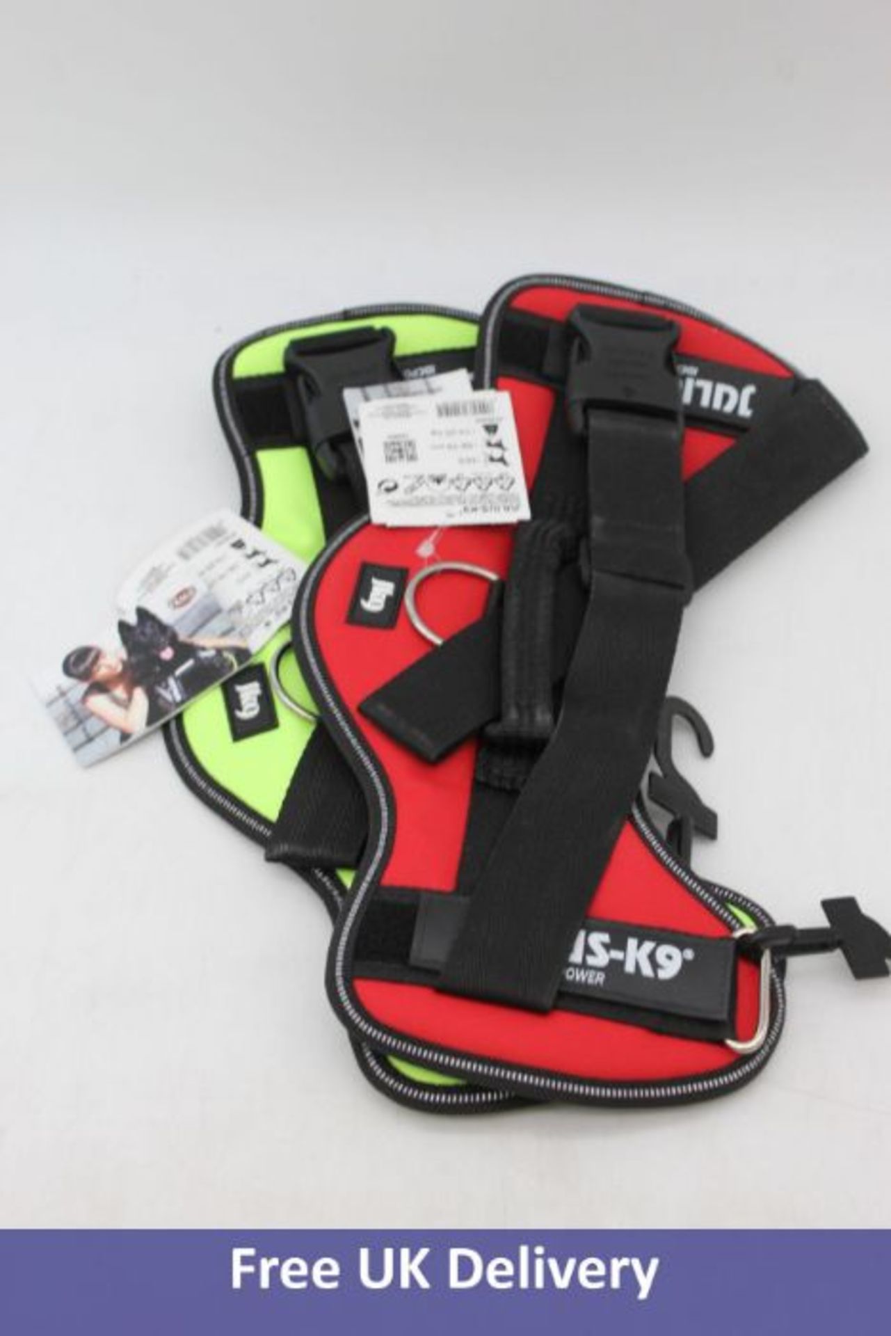 Six Julius-K9 Power Harness to include 1x Green, S, 51-67cm, 1x Black, S, 51-67cm, 1x Red, M, 58-76 - Image 2 of 3