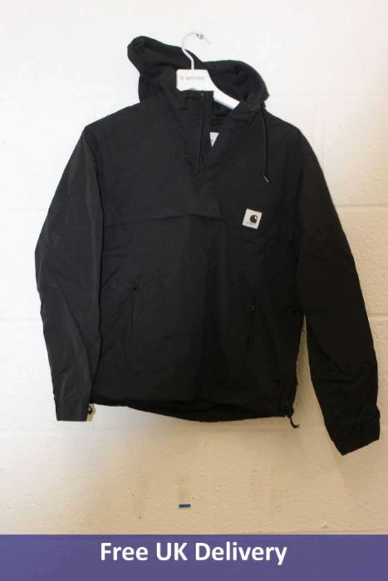 Two items of Carharrt Men's Clothing to include 1x Black Hooded Jacket, S and 1x Heat Wave T-Shirt,