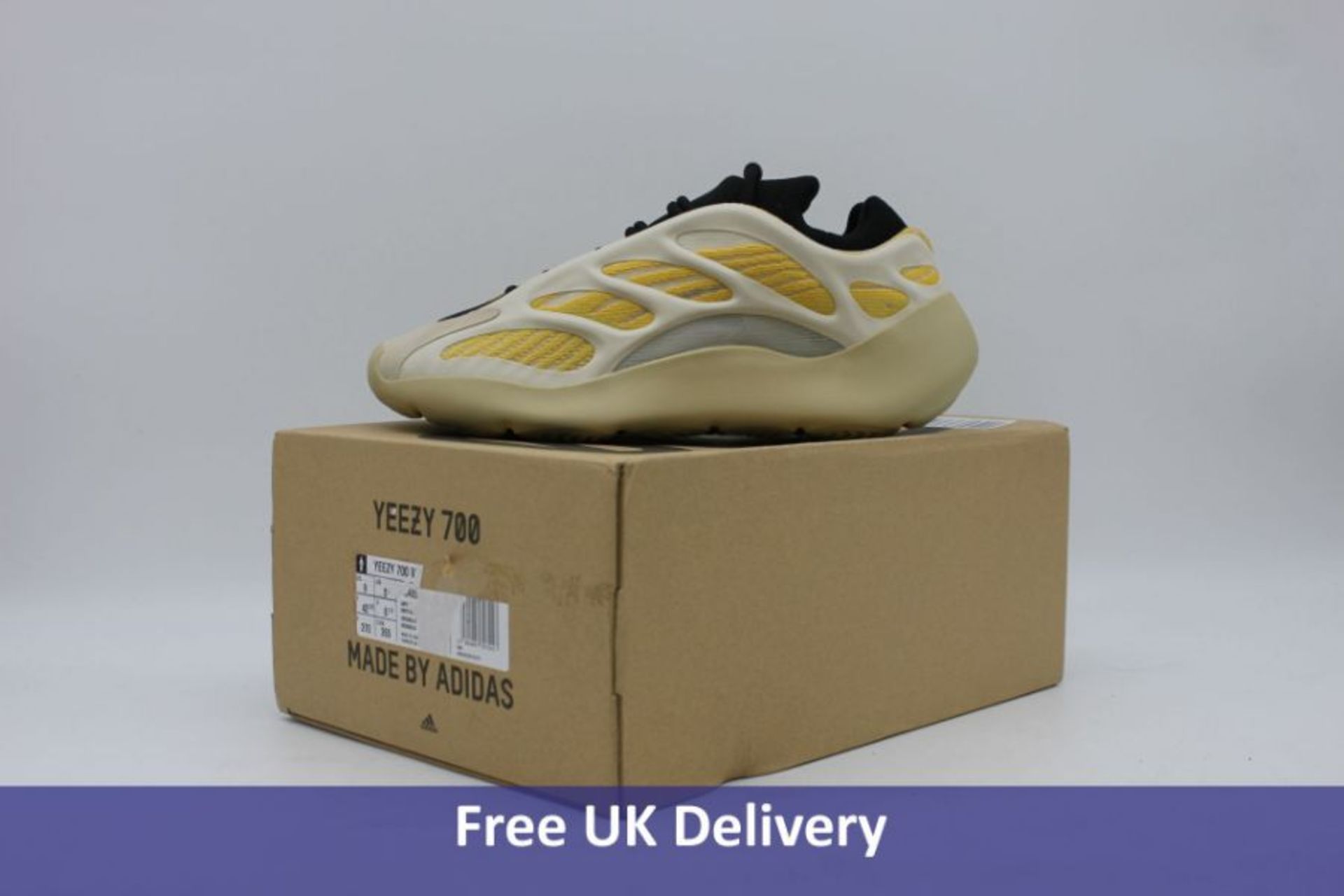 Adidas Yeezy 700 V3 Sunflower Trainer, Yellow/White, UK 8.5