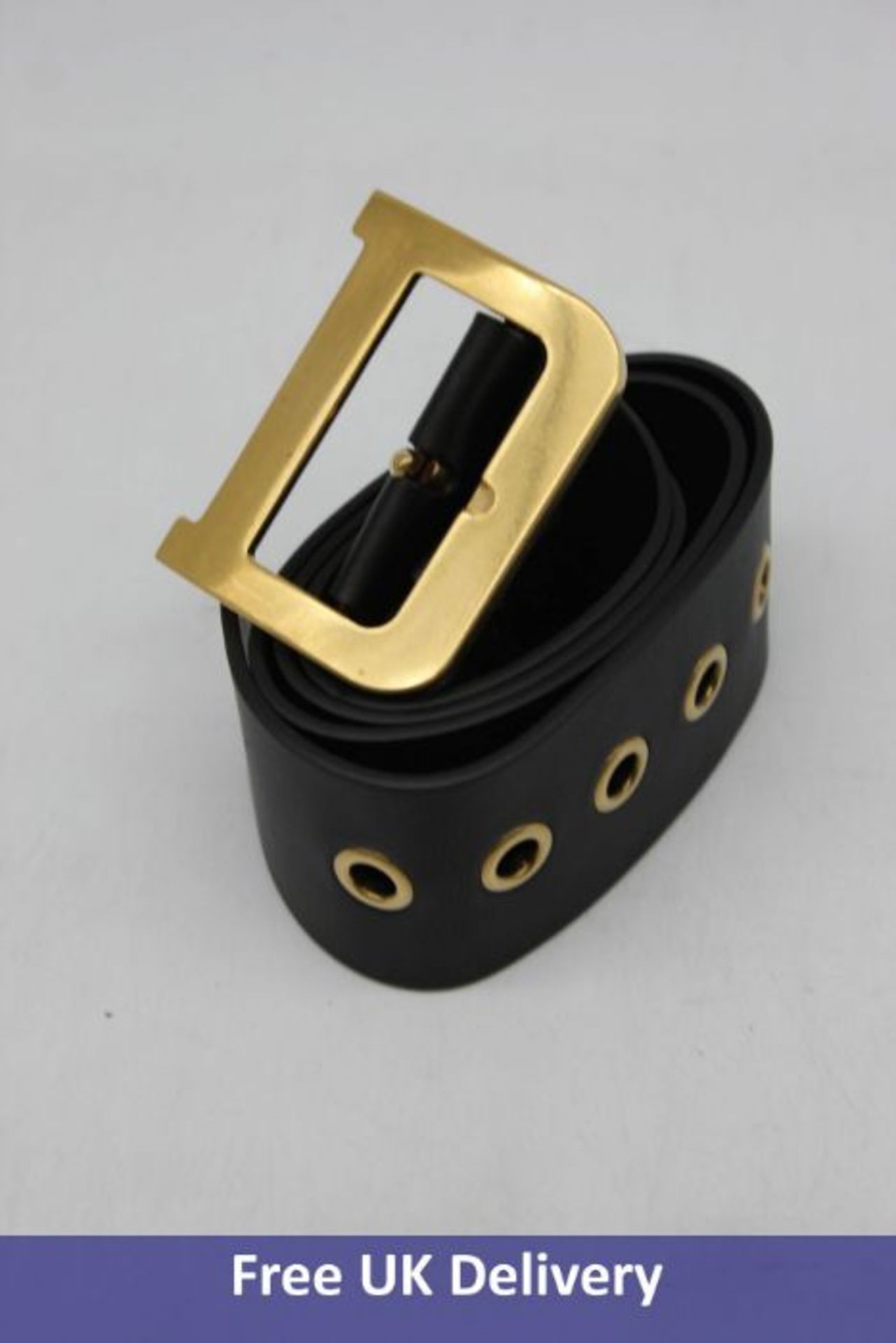 Dior Women's Diorquake Belt Smooth Calfskin, Black 37 Inches