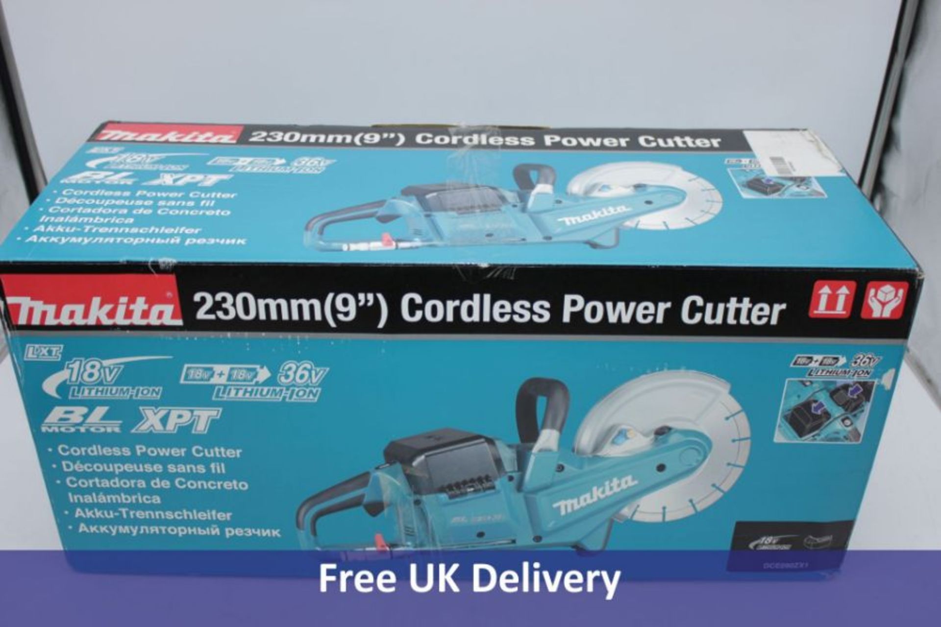 Makita DCE090ZX1 Twin 18V (36V) Li-ion LXT Brushless 230mm Disc Cutter, Batteries and Charger Not In