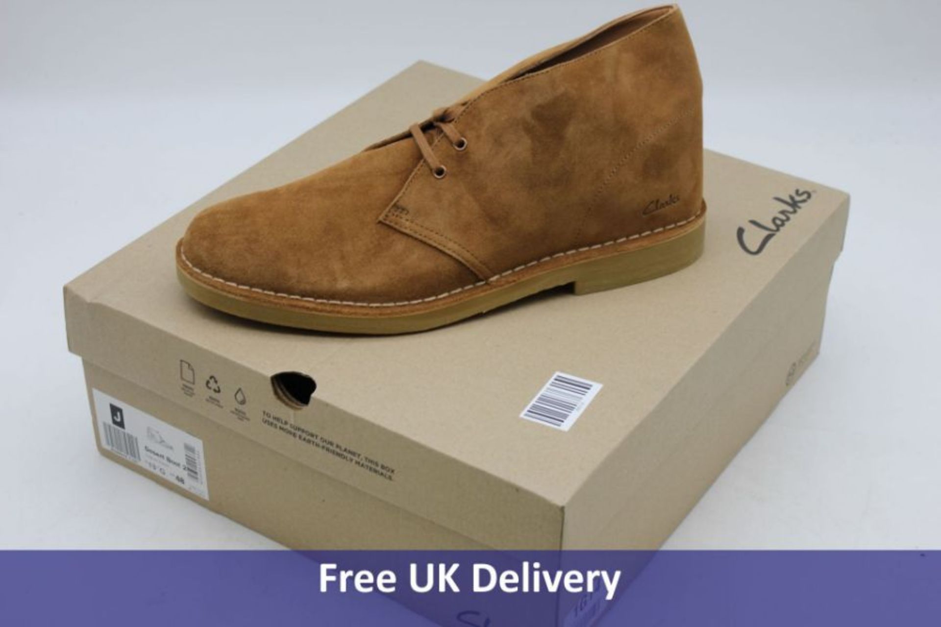 Clarks Desert Boot 2, Cognac Suede, UK 13