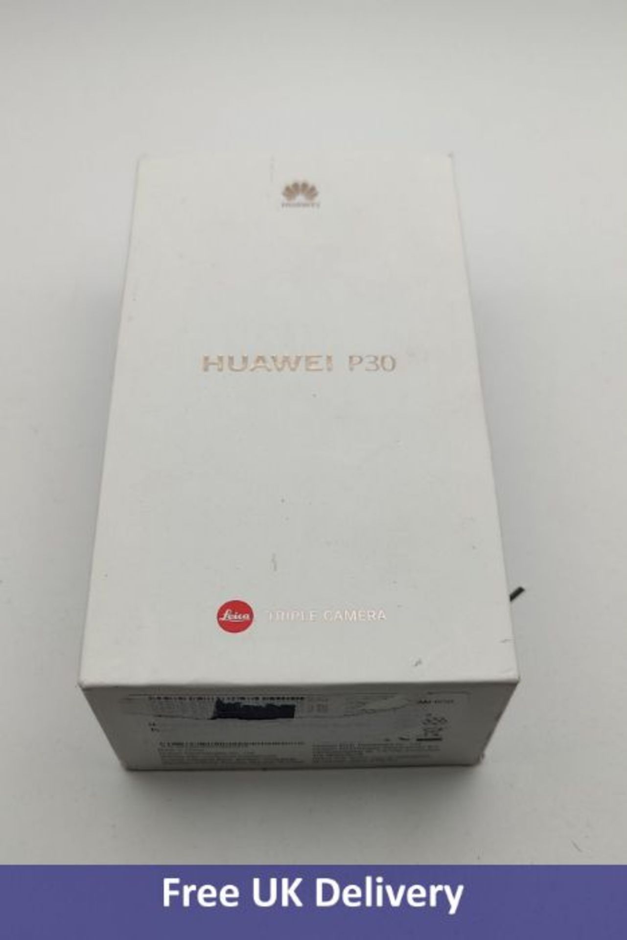 Huawei P30 Android Mobile Phone, 6GB RAM, 128GB Storage, Midnight Black. Brand New, sealed. Requires