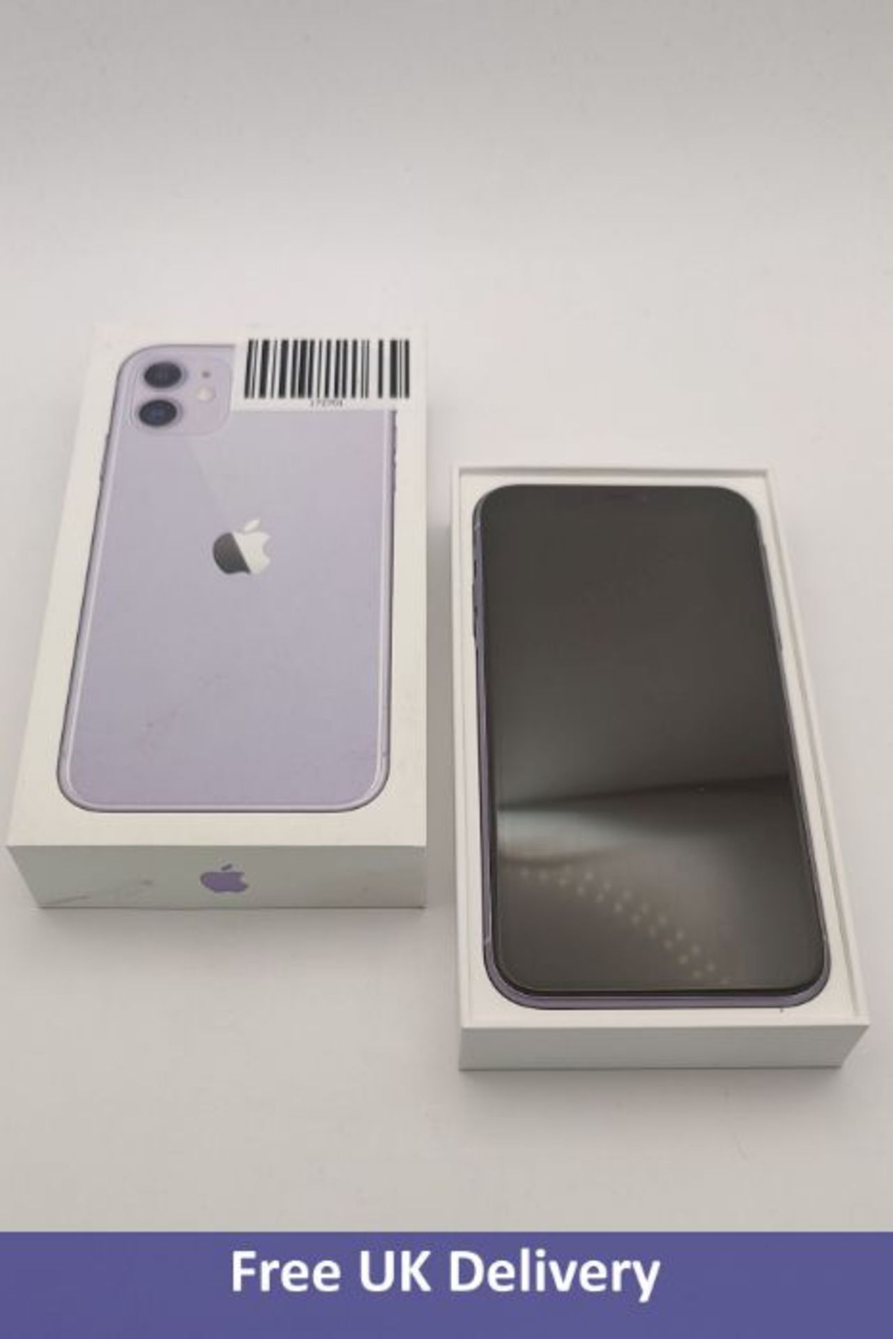 Apple iPhone 11 128GB, Purple, A2221/MHDM3B/A. Used, pristine condition like new, boxed with accesso