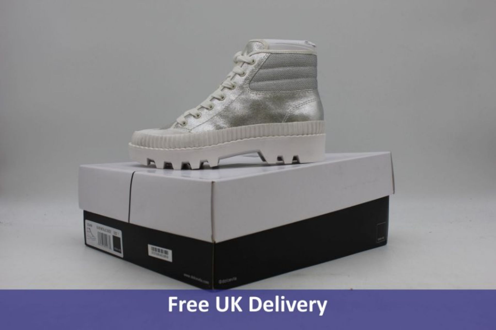 Dolce Vita Women's Ociana Shoes, Silver Metallic Suede, UK 7