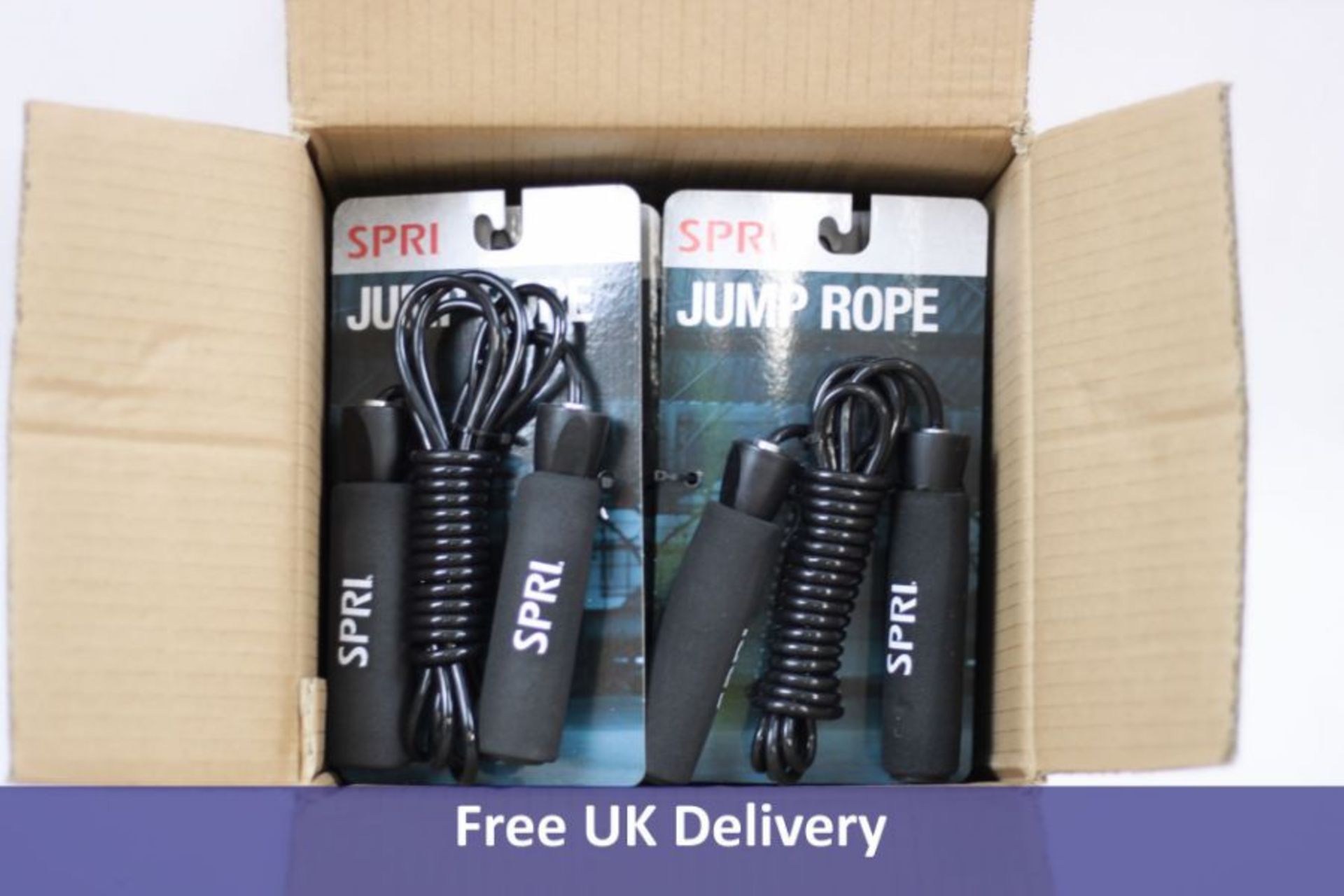 Twelve SPRI Jump Ropes, 10ft, Black