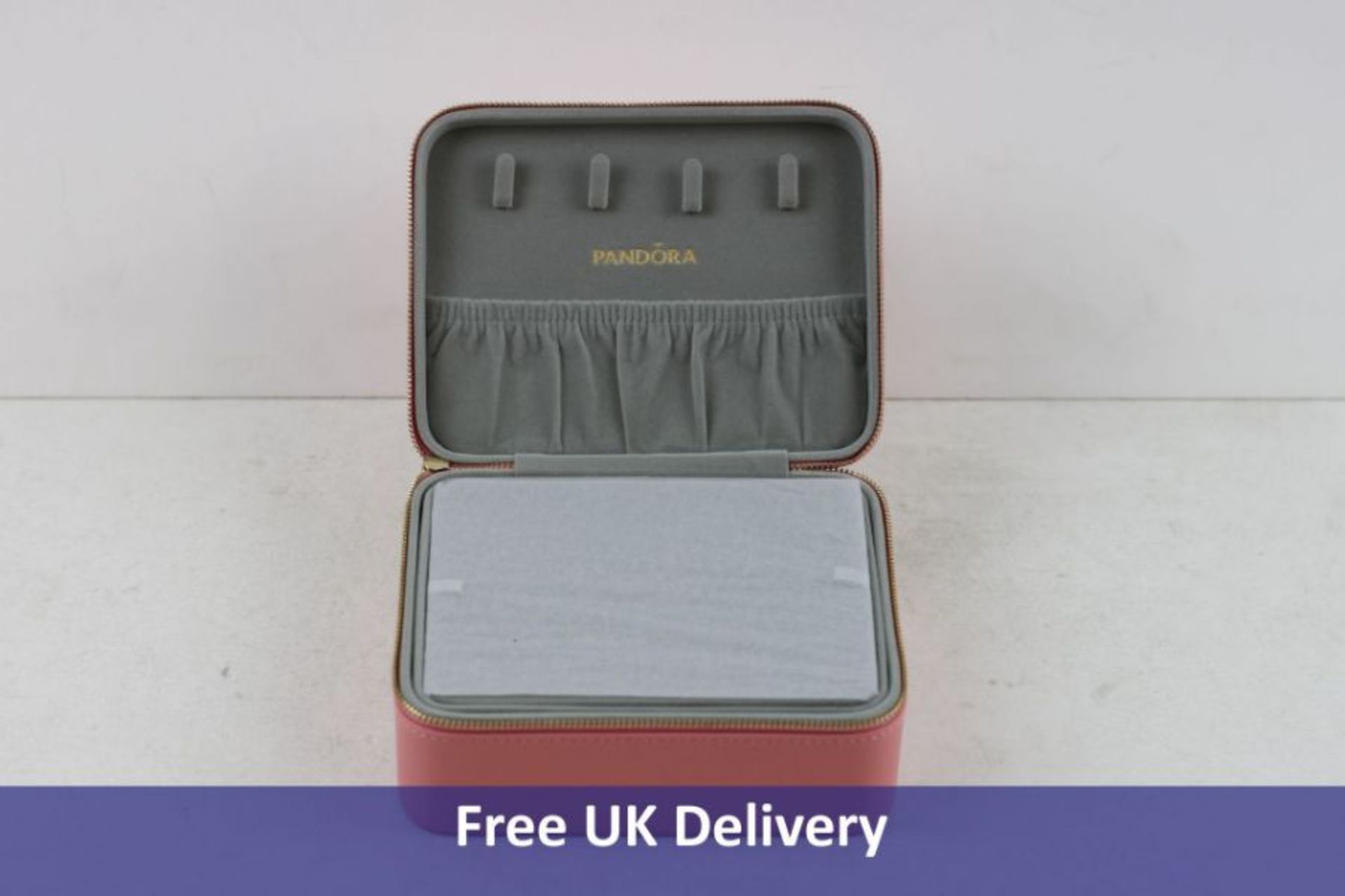 Four Pandora Pink Medium Jewellery Boxes