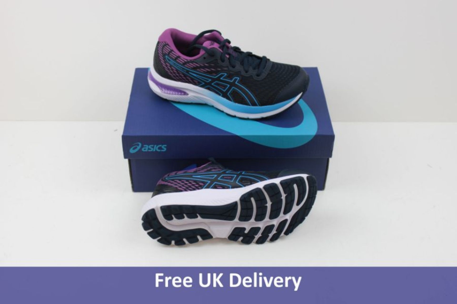 Asics Kids, Gel Cumulus 22 GS Trainers, French Blue and Digital Grape, UK 2