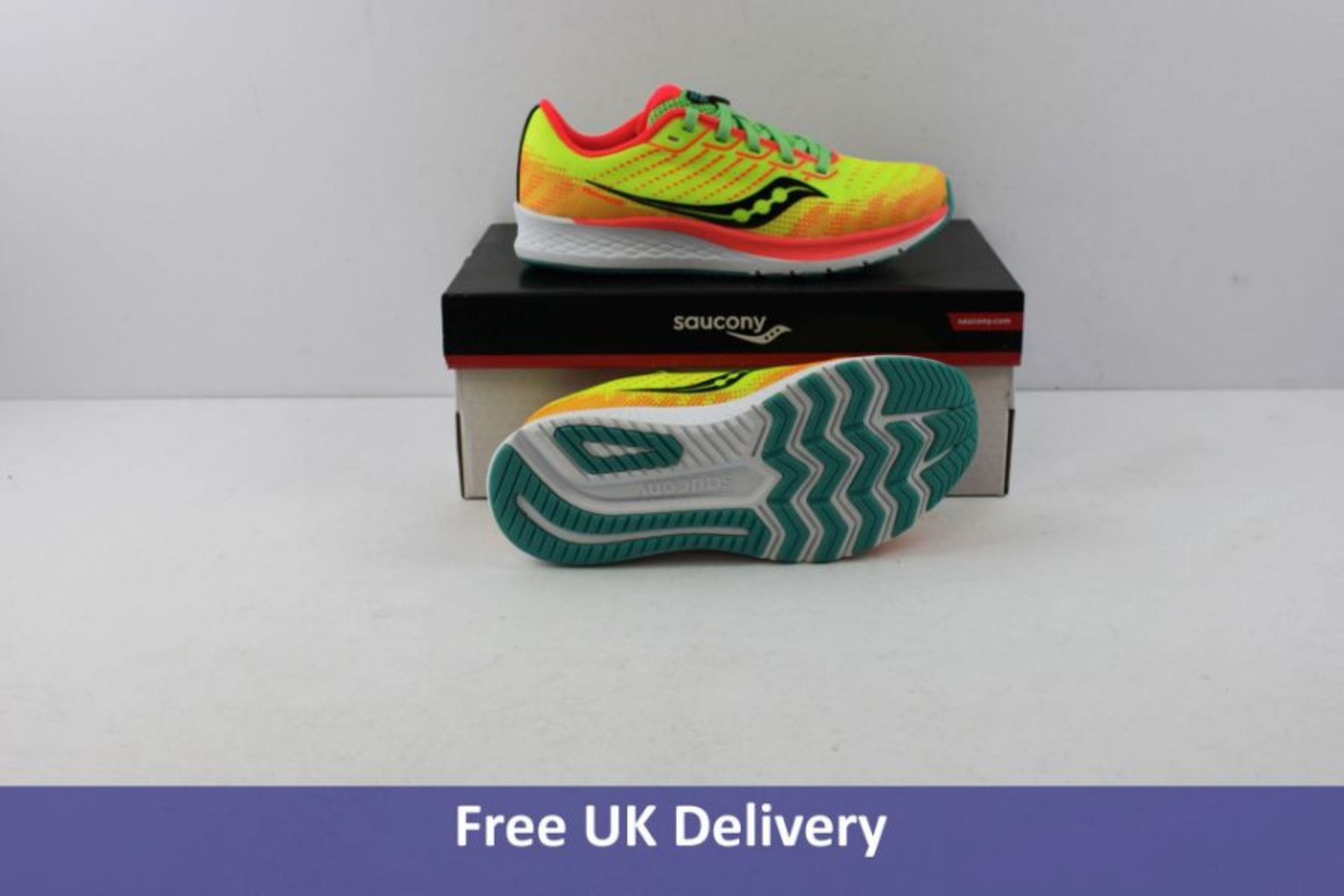 Saucony Boy's S Ride Trainers, Multicoloured, UK 1