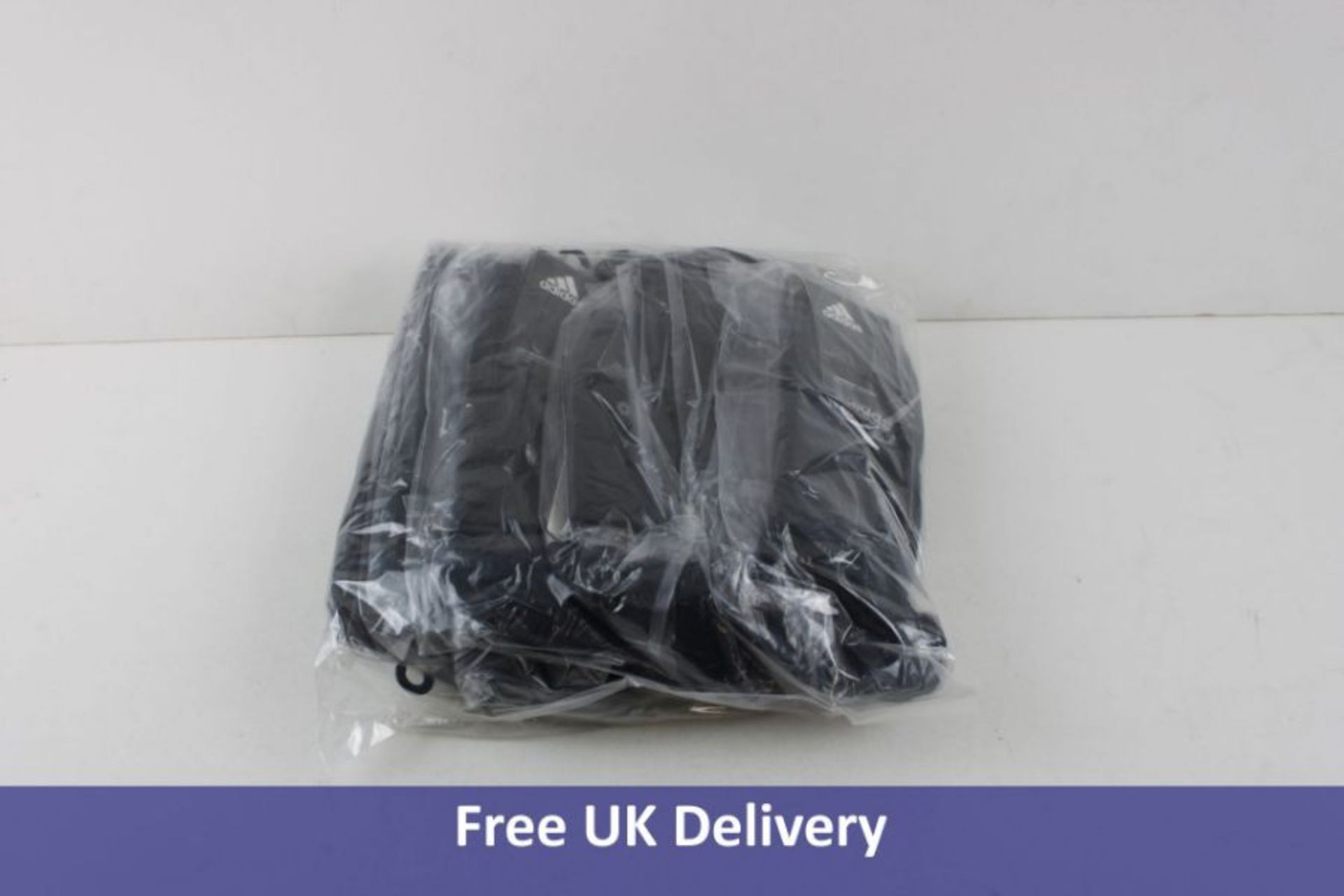 Ten Pairs of Adidas Trainer Socks to Include 5x Size M and 5 x Size L, Black