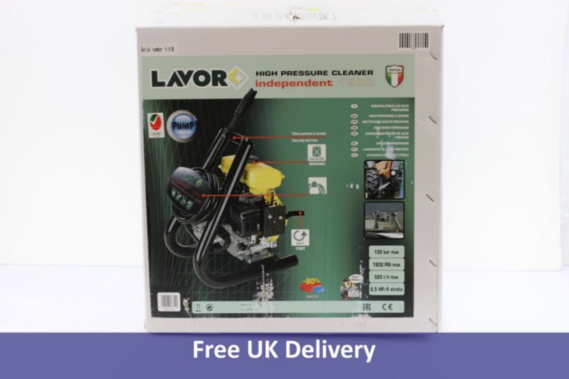 Lavor Independent 1900 Domestic High Pressure Washer, Run On Gasoline