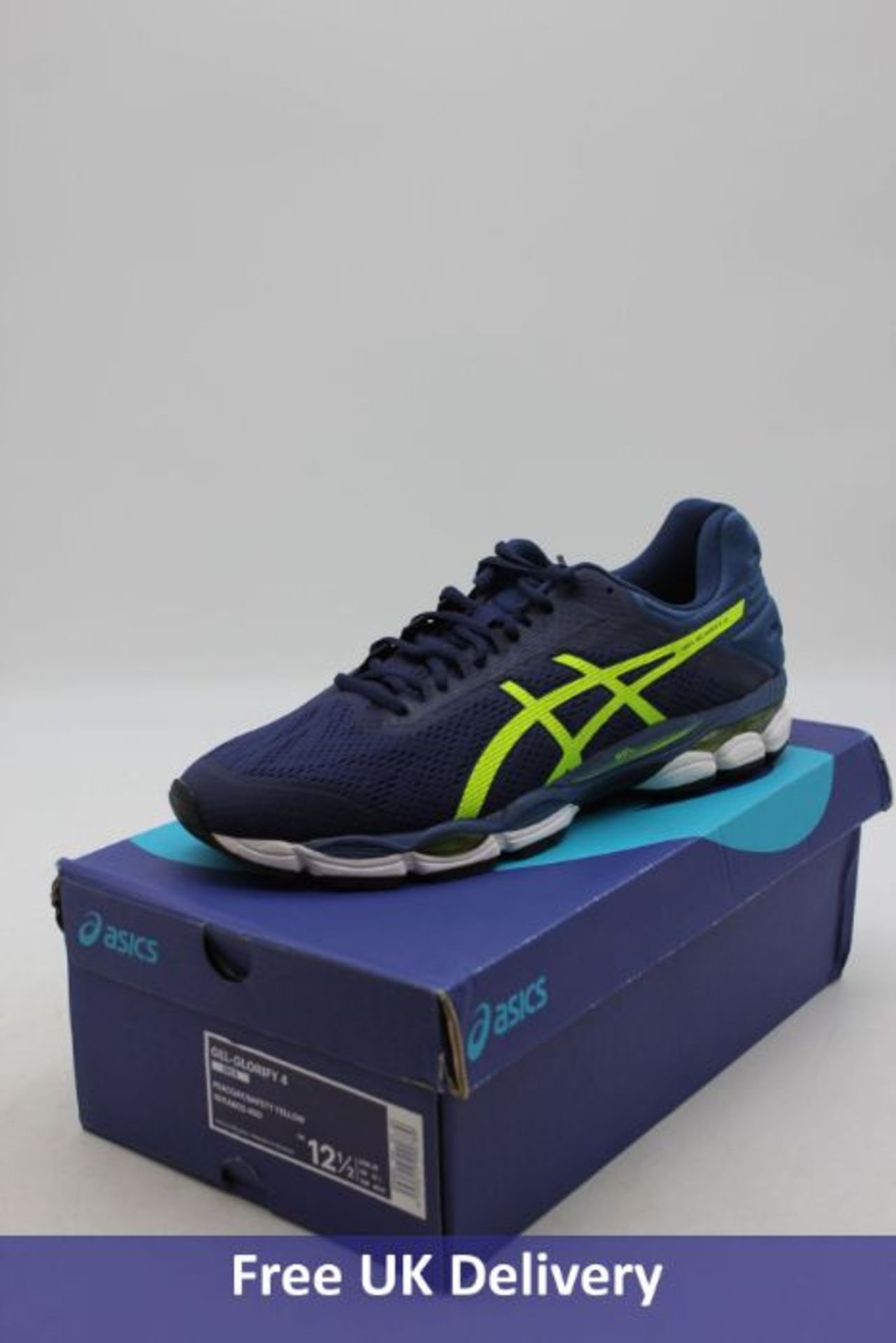 Asics Men's Gel-Glorify 4 Trainers Peacoat/Safety Yellow, UK 11.5