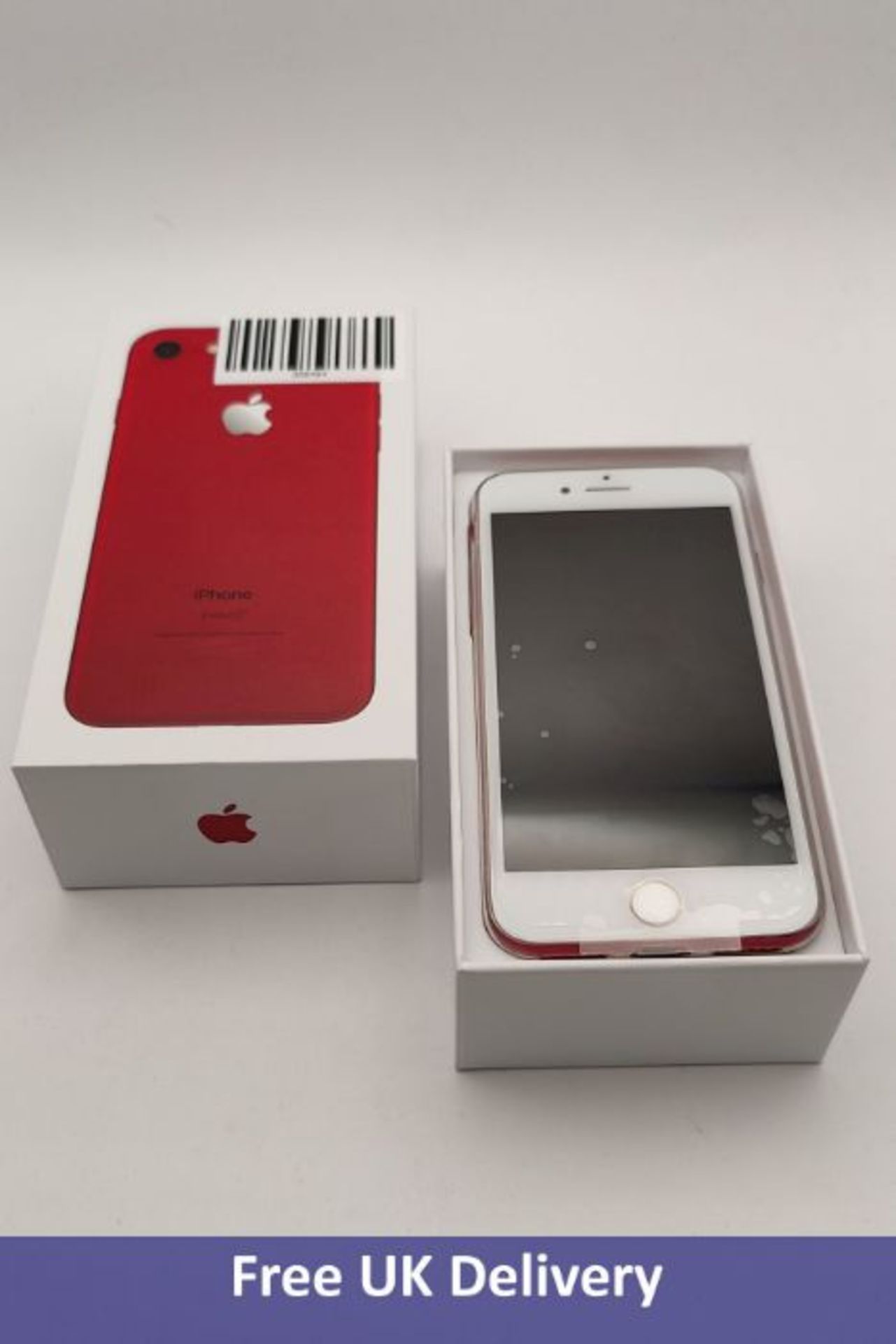 Apple iPhone 7 32GB, Red, A1778, MN9G2LL/A. Refurbished item, boxed with non-original accessories. R