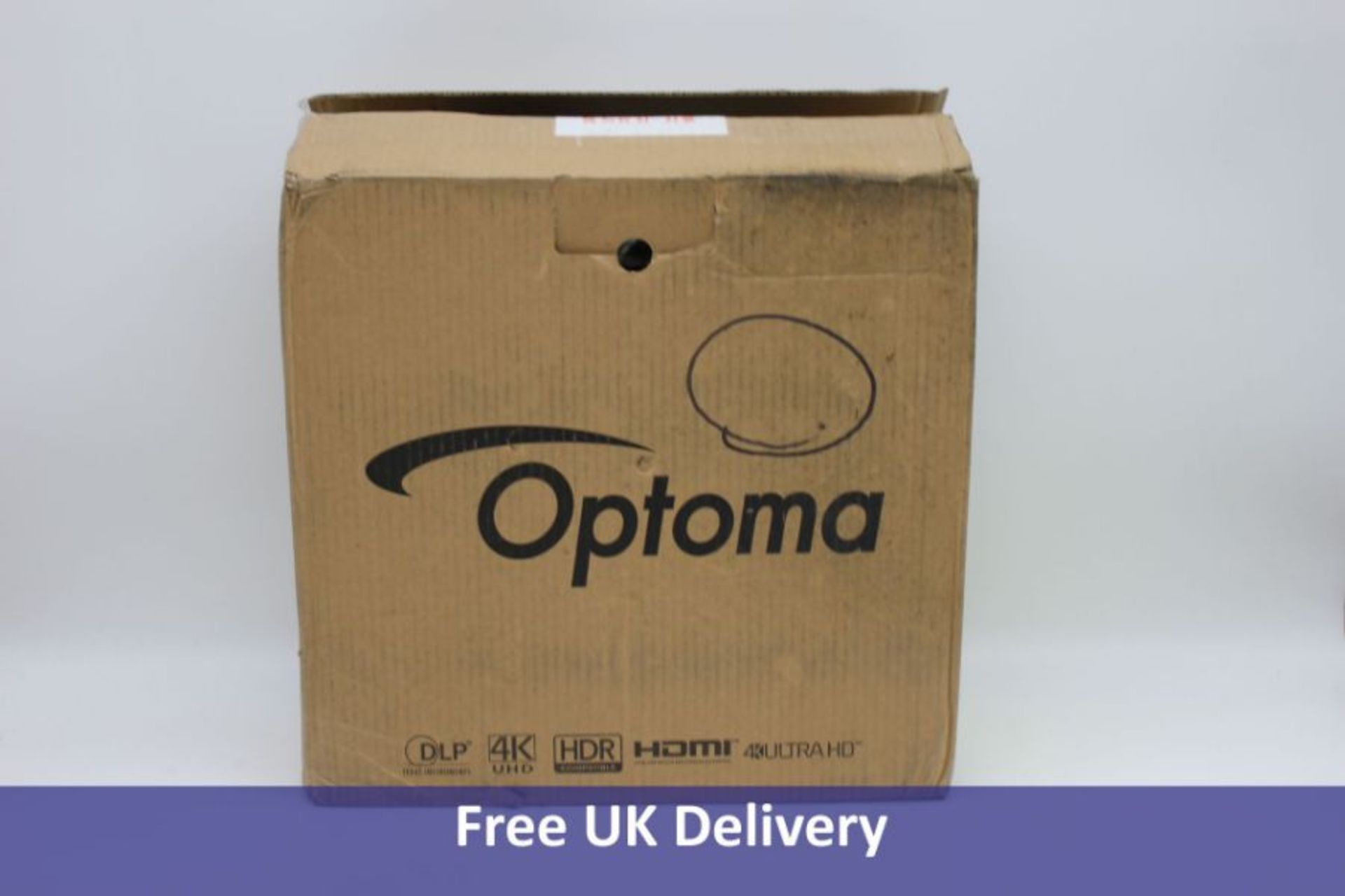 Optoma UHD35 DLP Projector. Box open, not tested