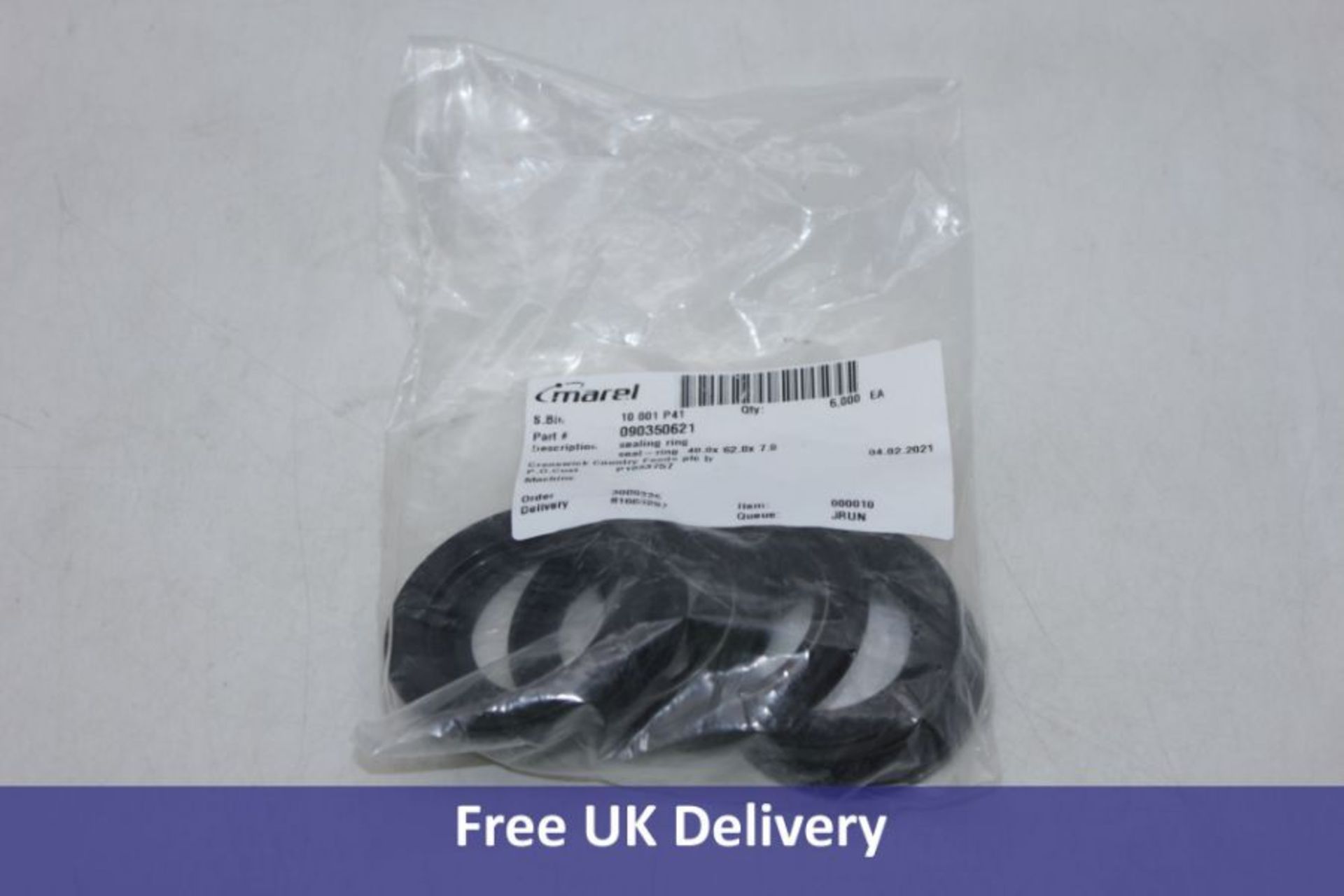 Four items of Marel Engineering Supplies to include 1x Sealing Ring, Pack Of Six, 40 x 62 x 7 mm, 1x