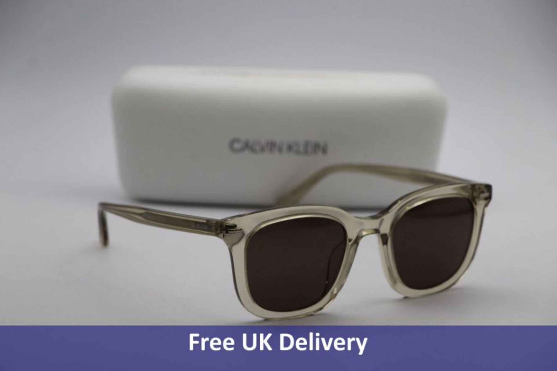 Calvin Klein Sunglasses, Crystal Beige, Size 49