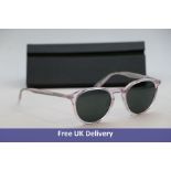 Barton Perreira Princeton Sunglasses, Transparent Pink