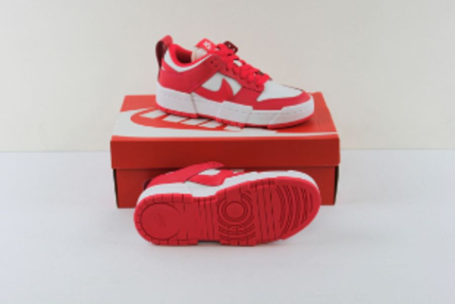 Nike Women's Dunk Low Disrupt Trainers, Red and White, UK 4 - Image 2 of 6