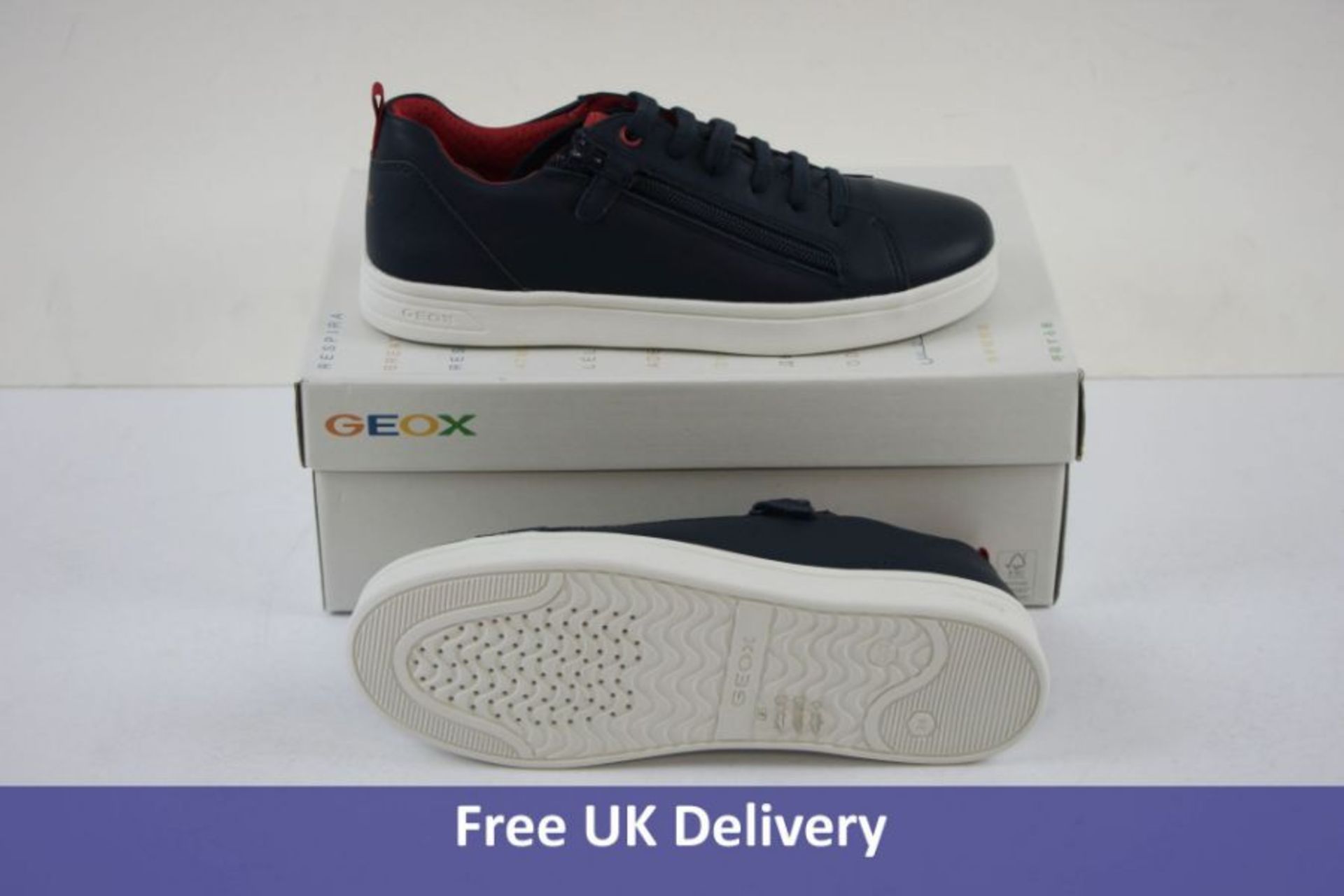 Geox Woman's J Djrock B D Nappa Geobuck, Navy, UK 4