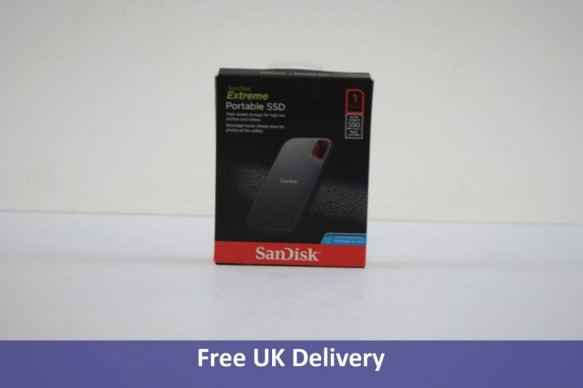 Sandisk Extreme Portable SSD, 1TB, Black